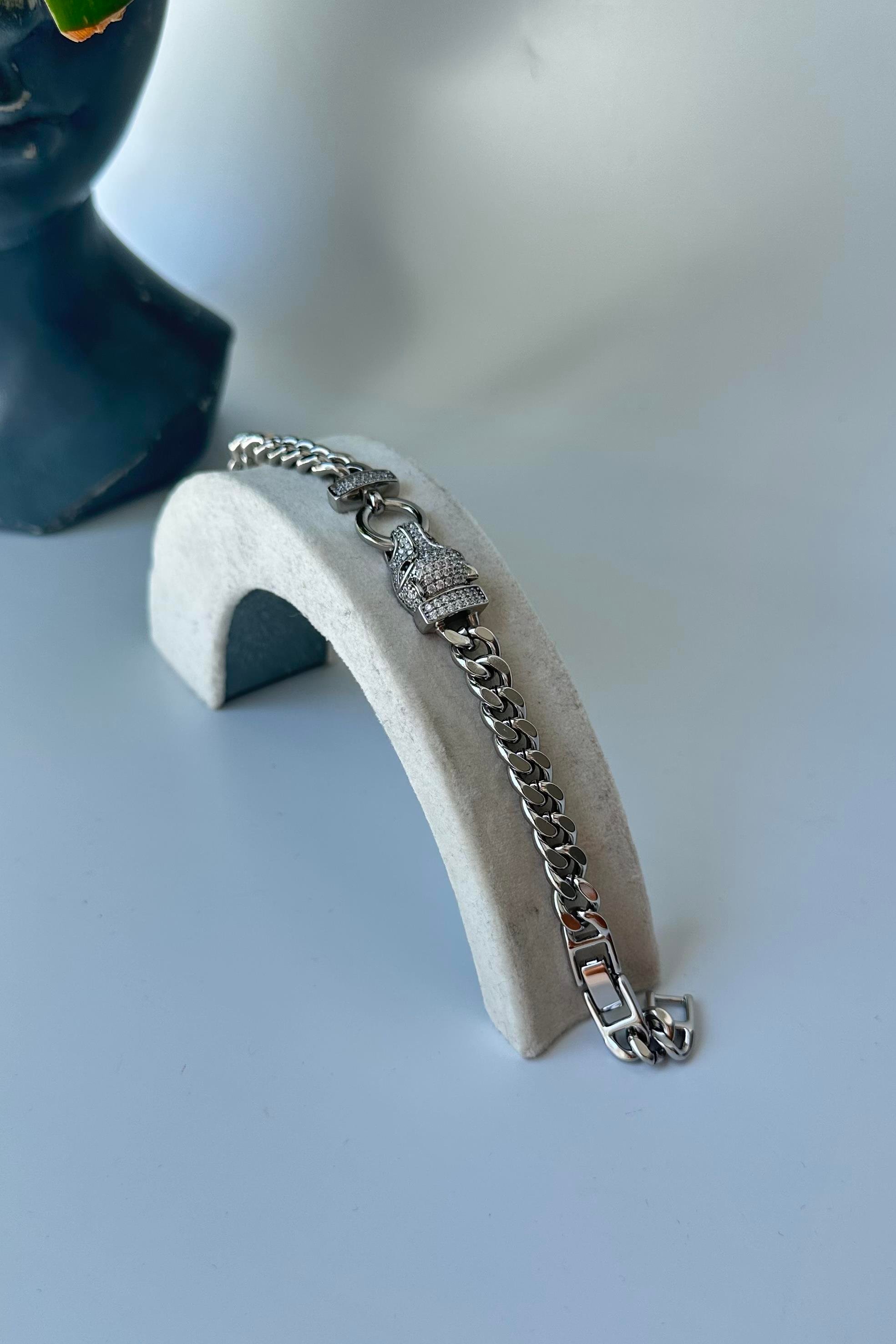 ZİRKON TAŞLI TIGER BİLEZİK