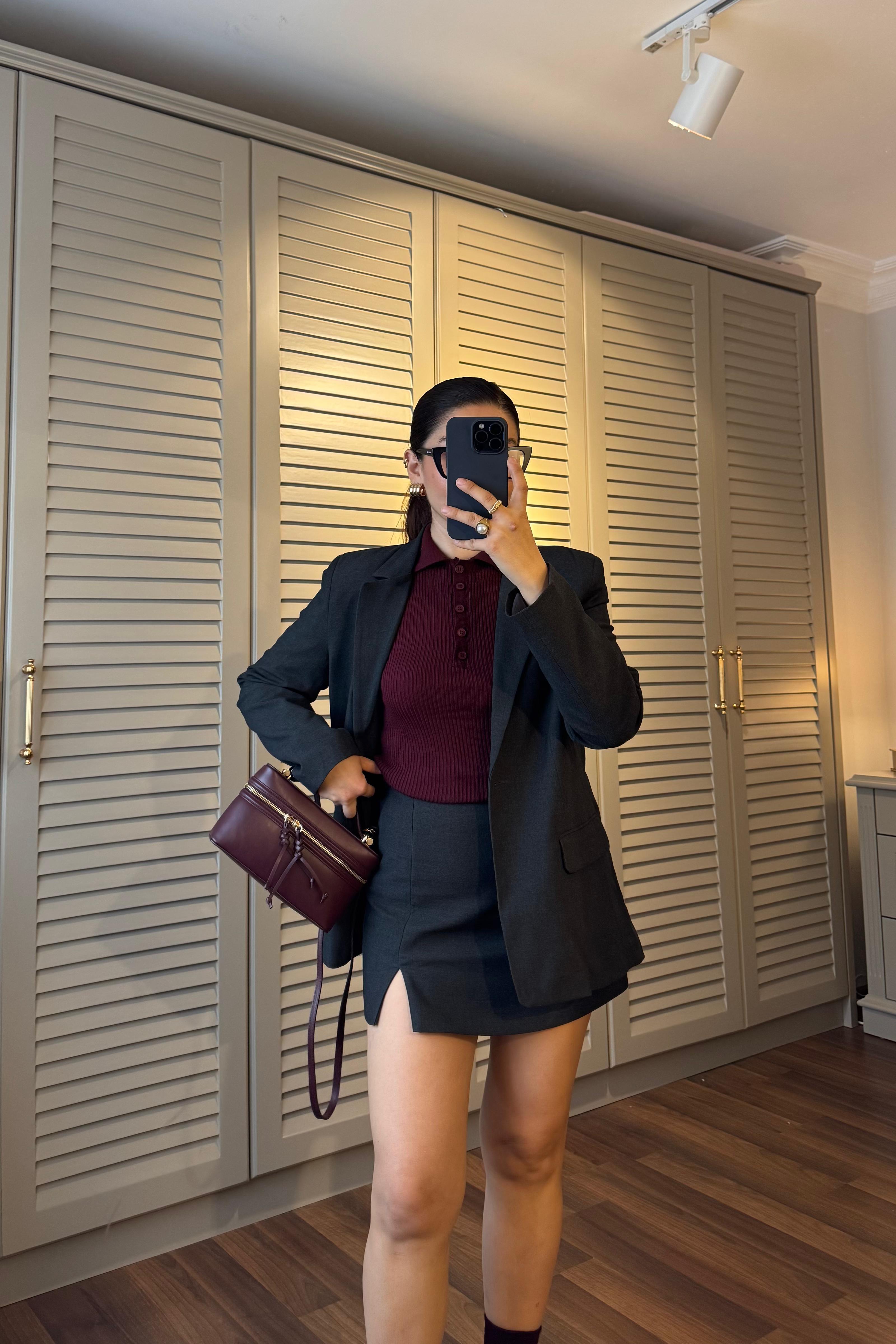 ZR TEK DÜĞMELİ BLAZER CEKET