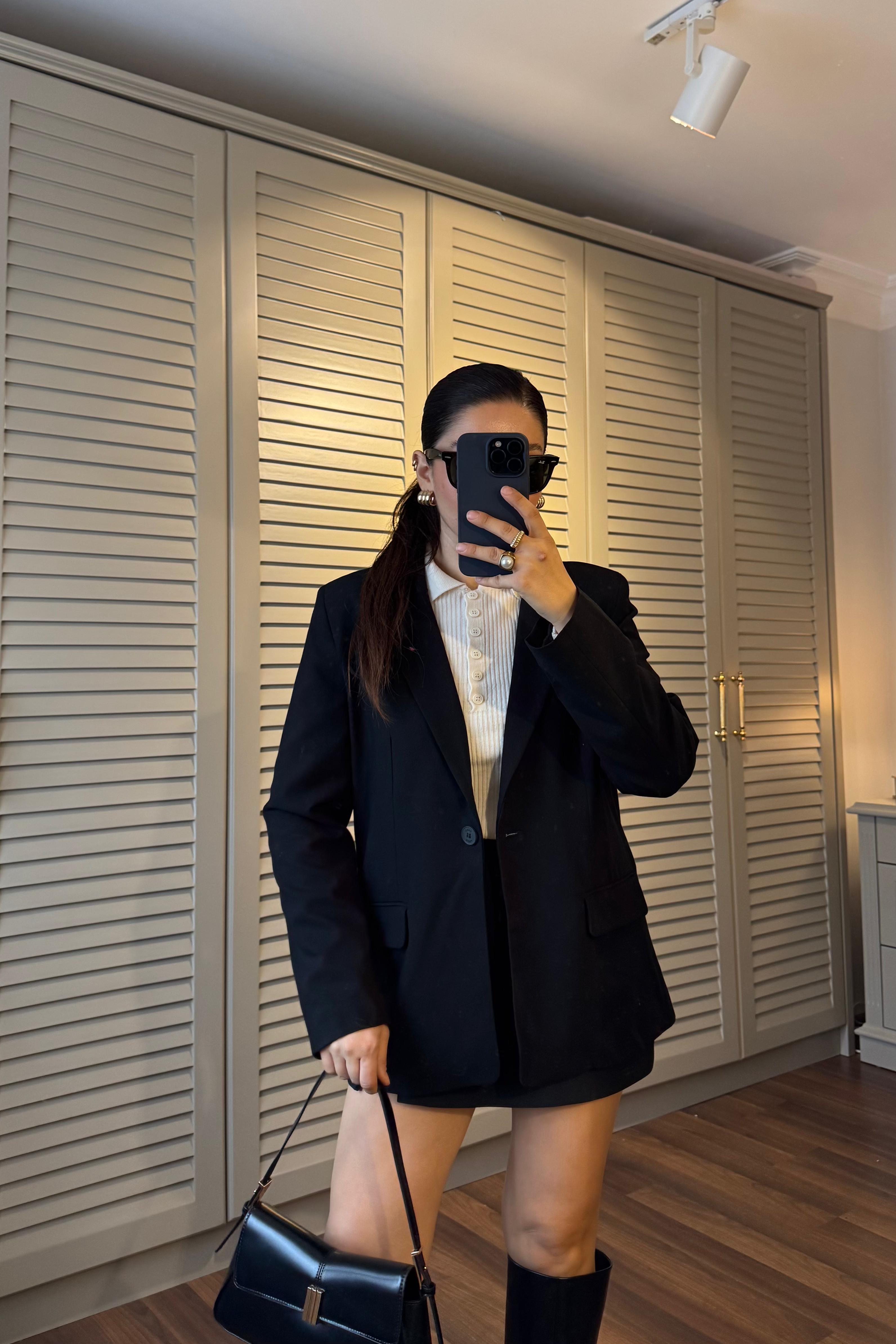 ZR TEK DÜĞMELİ BLAZER CEKET