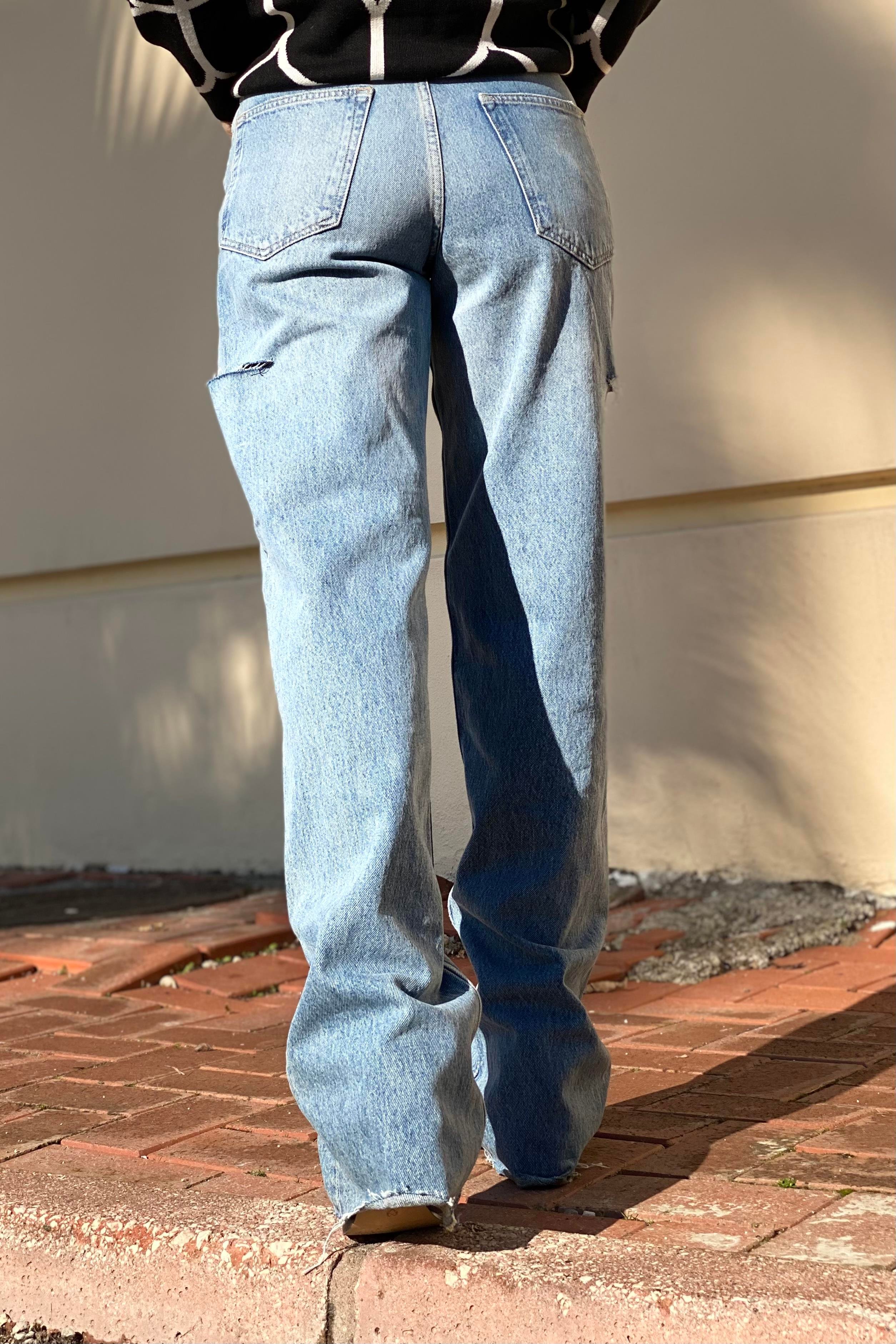 ZR YANI KESİK WİDE LEG JEAN