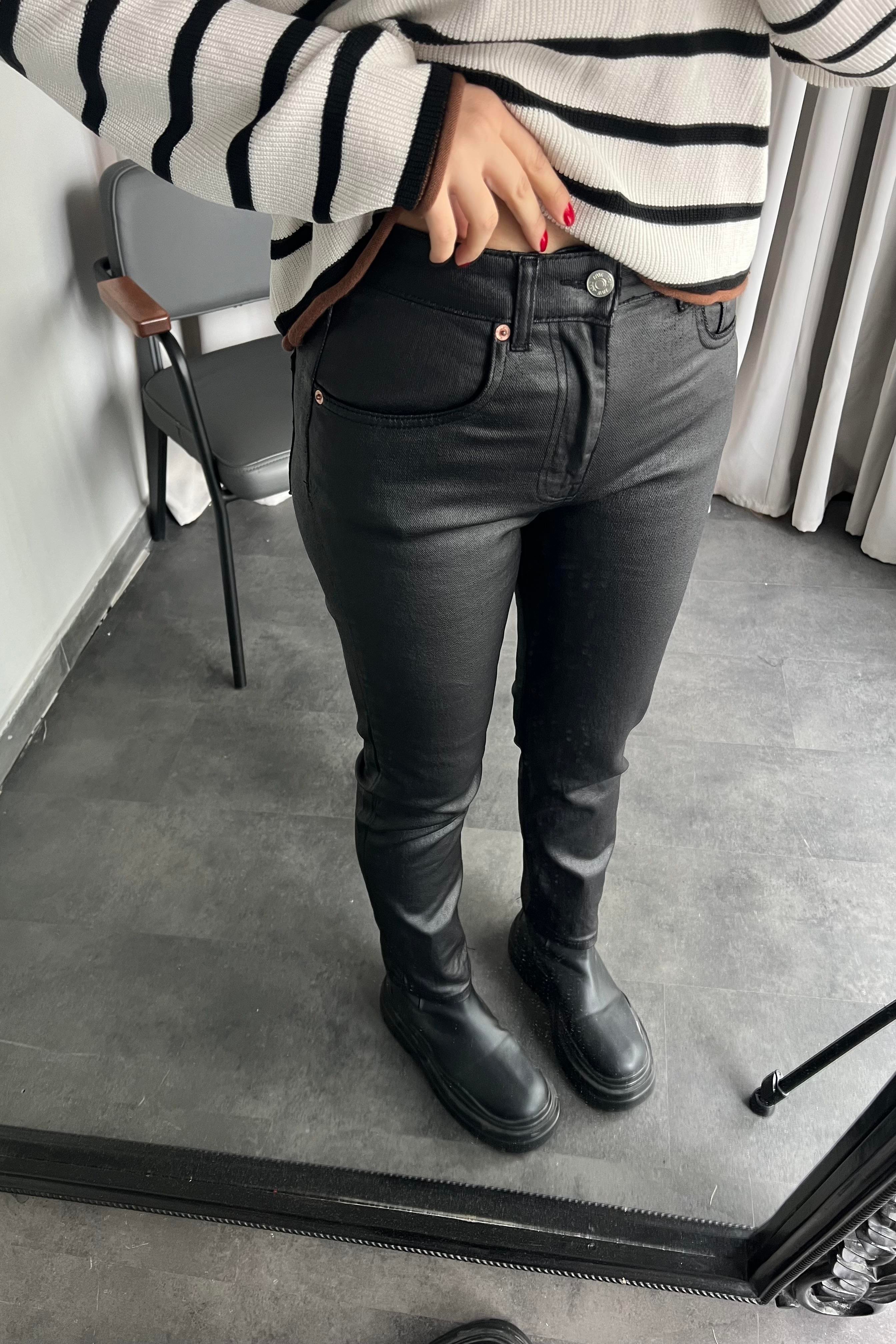 ZR YÜKSEK BEL MUMLU JEAN