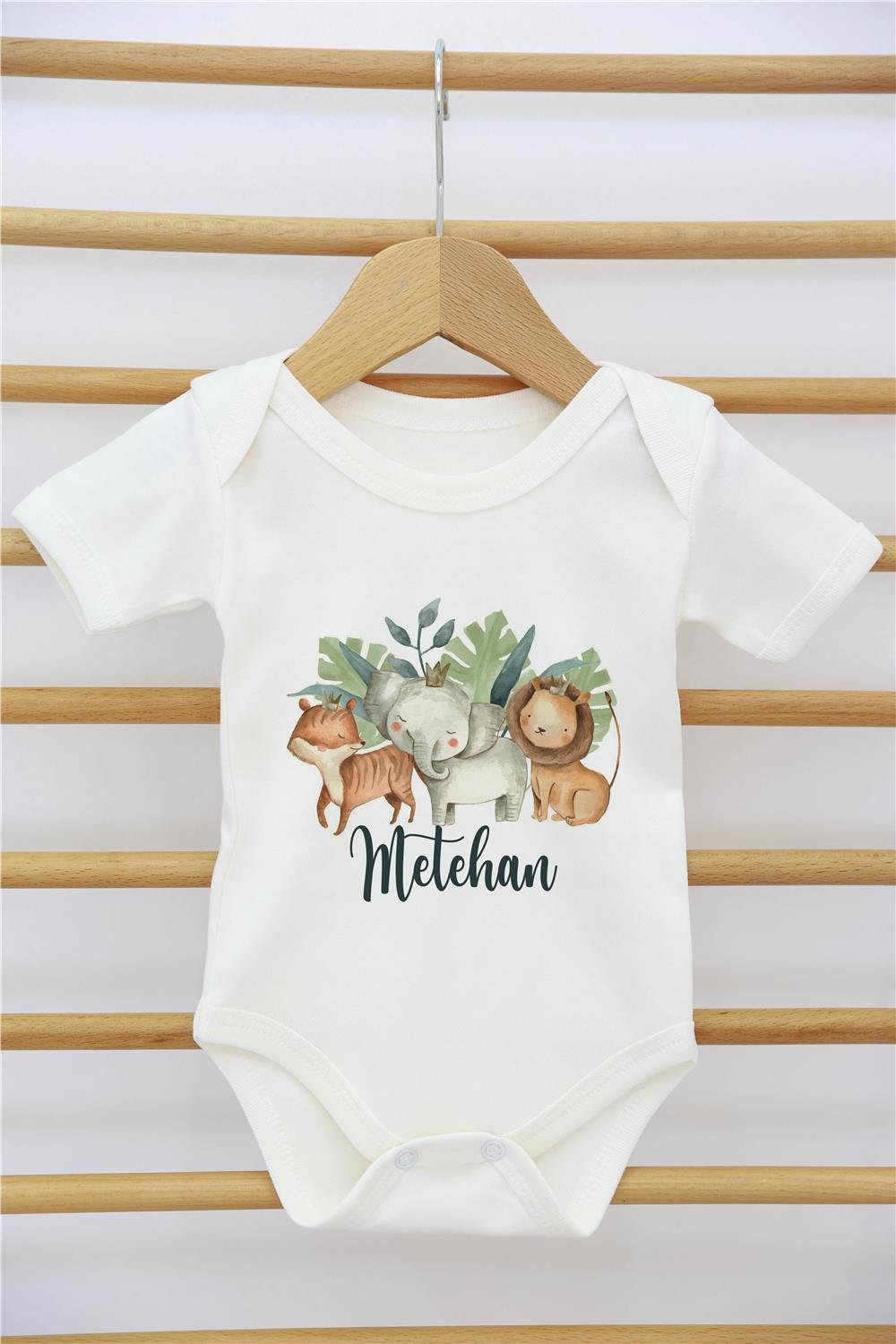 Aslan Desenli 11'li İsimli Organik Hastane Çıkış Seti