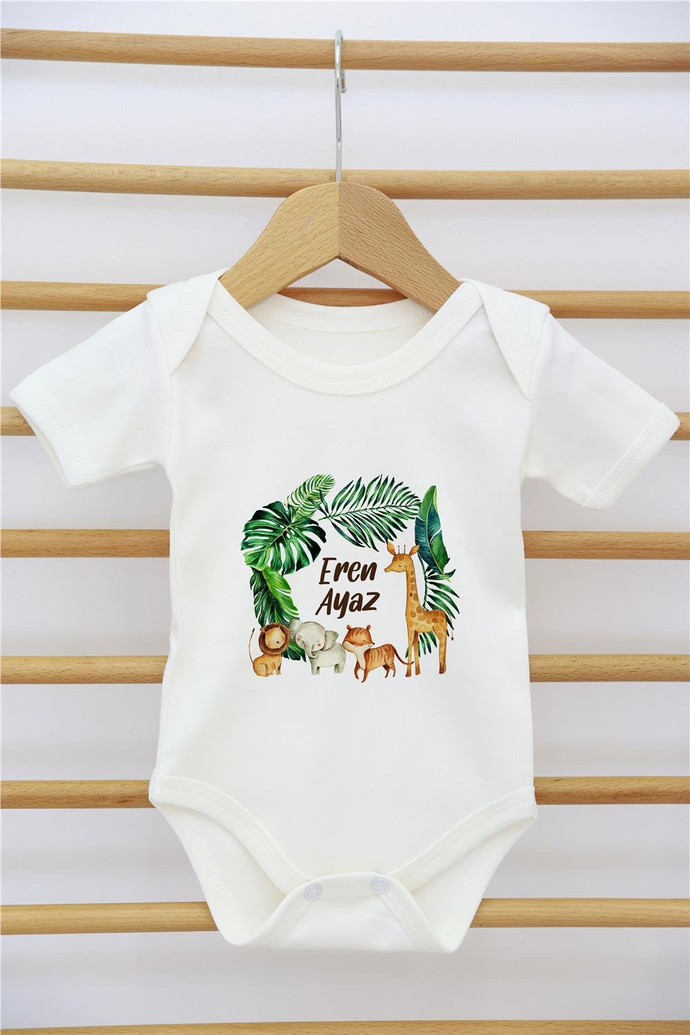 Astronot Desenli 11'li İsimli Organik Hastane Çıkış Seti