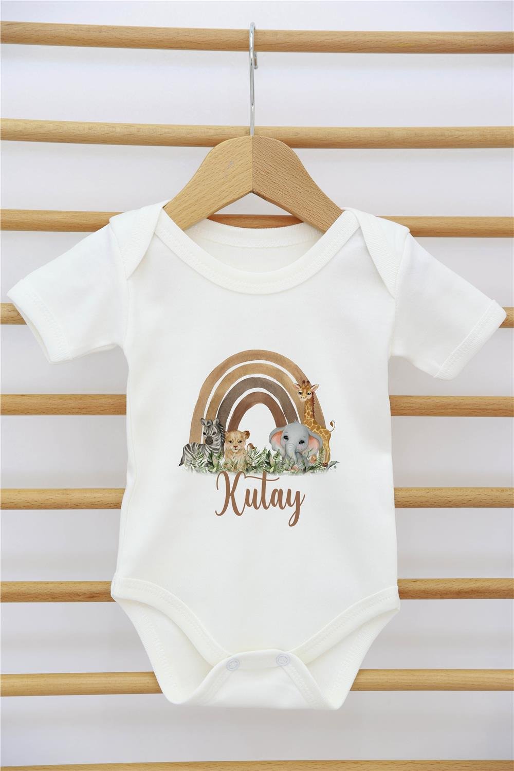 Ayı Desenli 11'li İsimli Organik Hastane Çıkış Seti