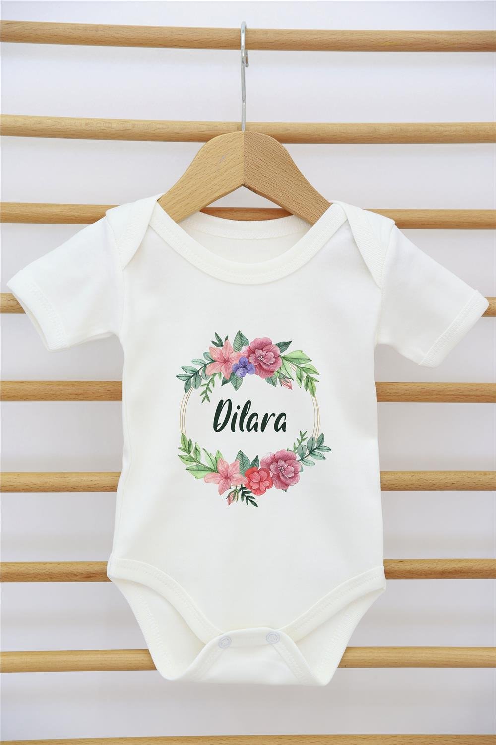 Başak ve Bulut Desenli 11'li İsimli Organik Hastane Çıkış Seti