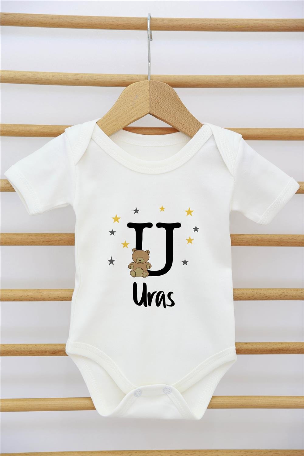 Bebek Desenli 11'li İsimli Organik Hastane Çıkış Seti