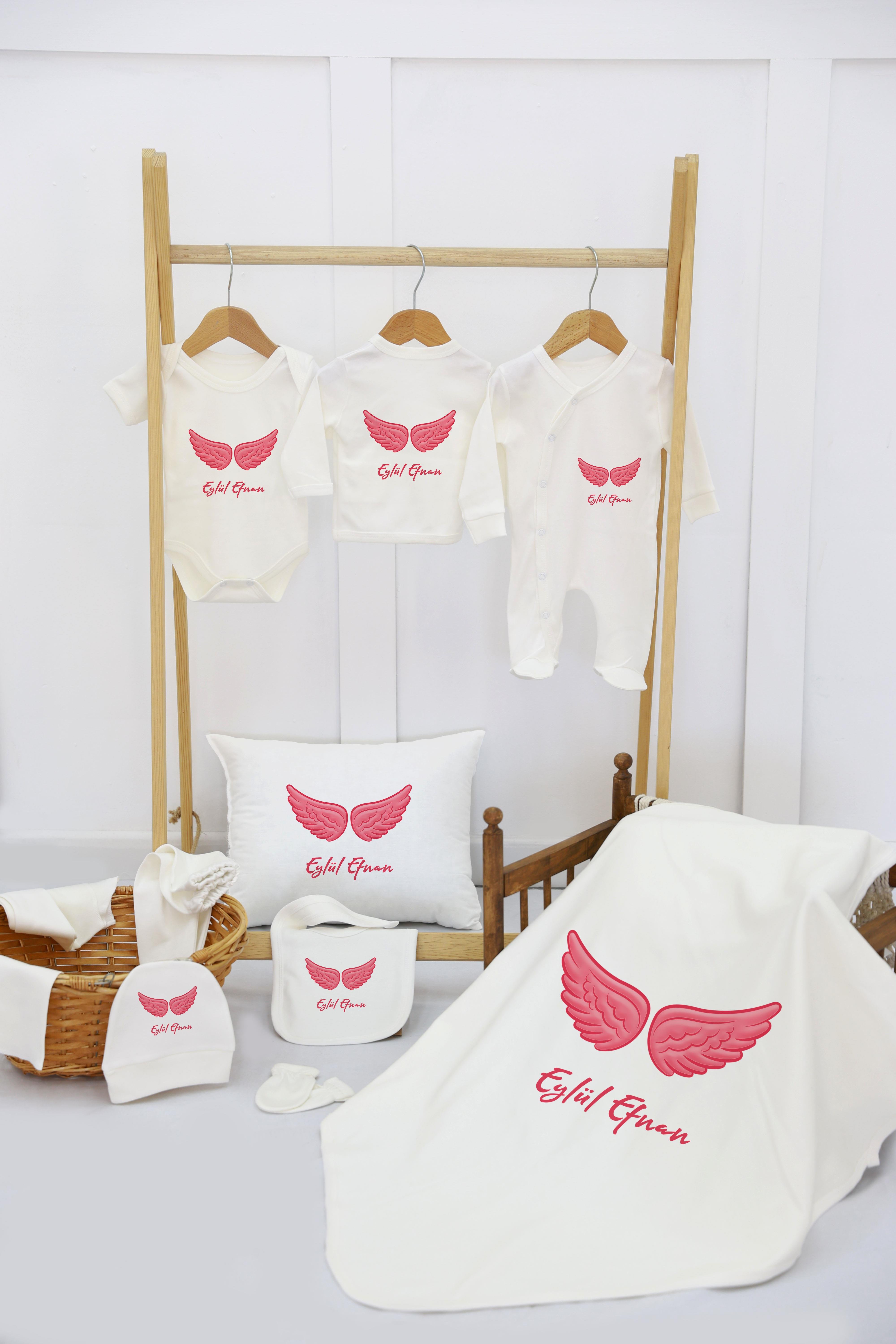 Ceylan Desenli 11'li İsimli Organik Hastane Çıkış Seti