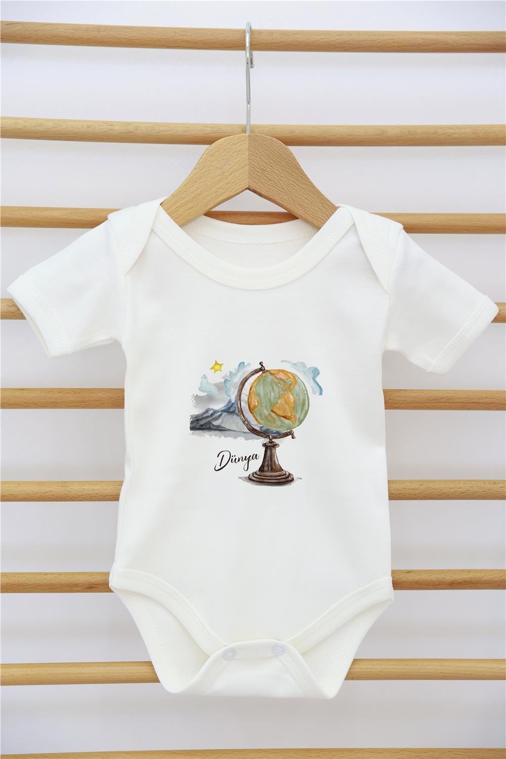 Çiçek Çelenk Desenli 11'li İsimli Organik Hastane Çıkış Seti