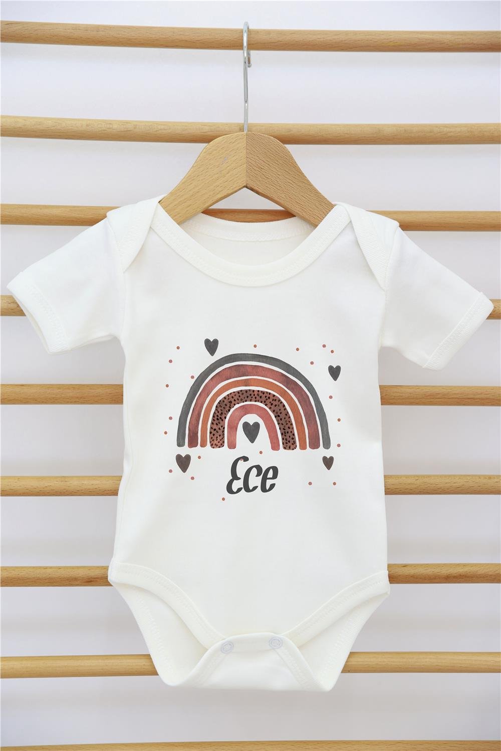 Çiçek Çelenk Desenli 11'li İsimli Organik Hastane Çıkış Seti