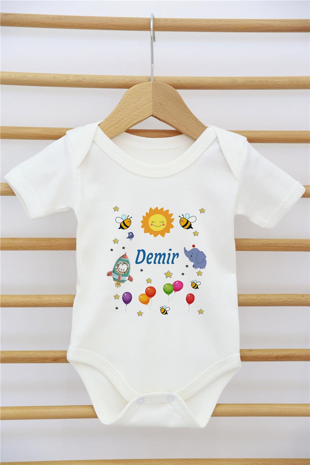 Denizci Çapa Desenli 11'li İsimli Organik Hastane Çıkış Seti