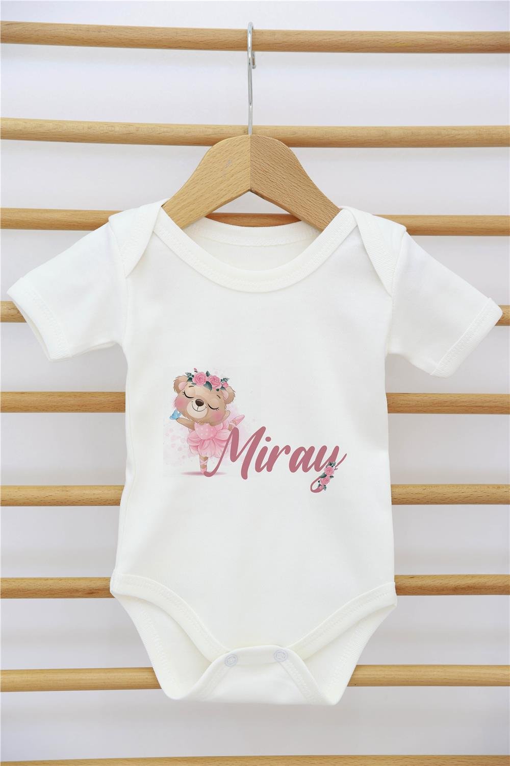 Fil Çelenk ve Balon Desenli 11'li İsimli Organik Hastane Çıkış Seti