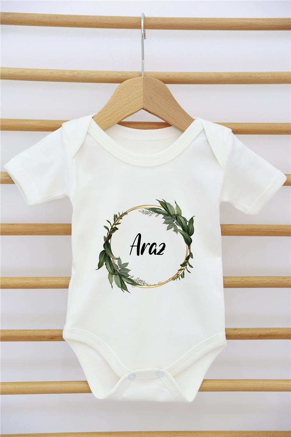 Gökkuşağı Bulut ve Balon Desenli 11'li İsimli Organik Hastane Çıkış Seti