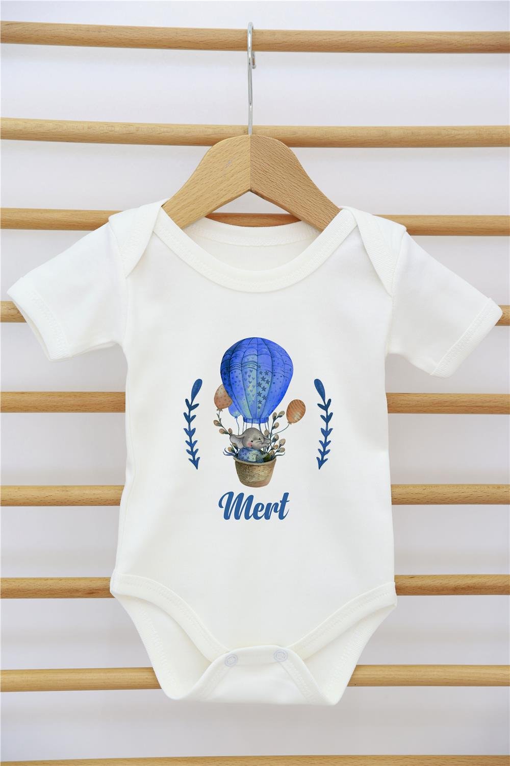 Gökkuşağı Desenli 11'li İsimli Organik Hastane Çıkış Seti