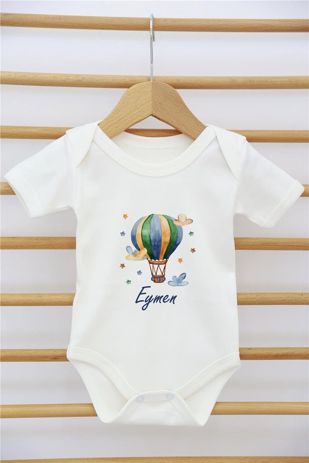 Gökkuşağı Desenli 11'li İsimli Organik Hastane Çıkış Seti