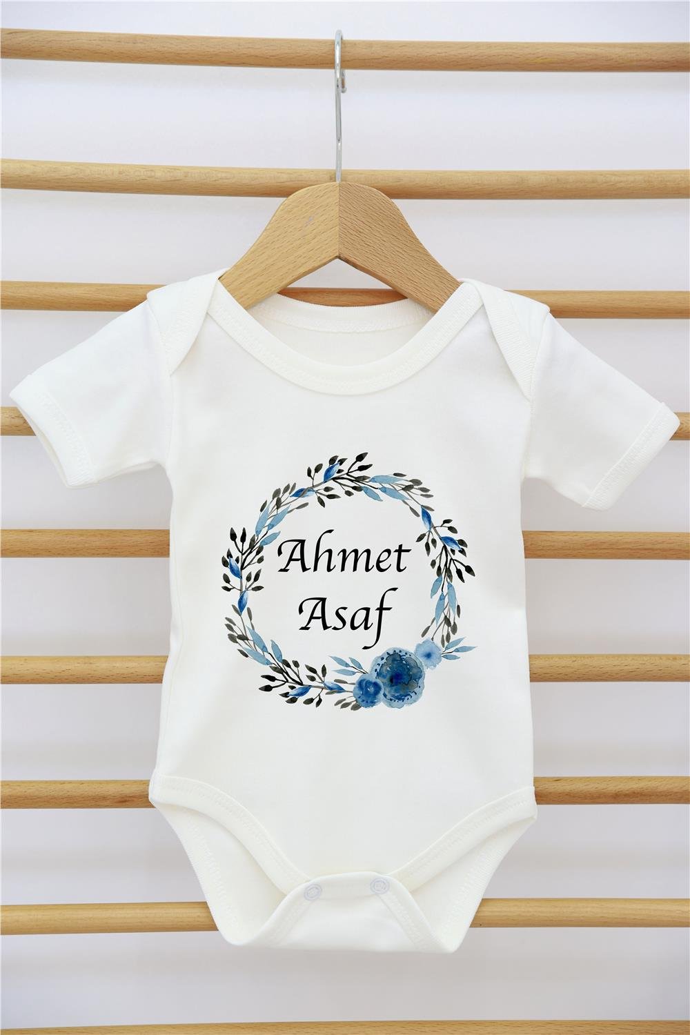 Gökkuşağı Desenli 11'li İsimli Organik Hastane Çıkış Seti