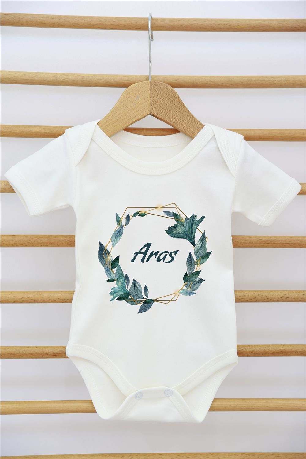 Gökkuşağı Desenli  11'li İsimli Organik Hastane Çıkış Seti