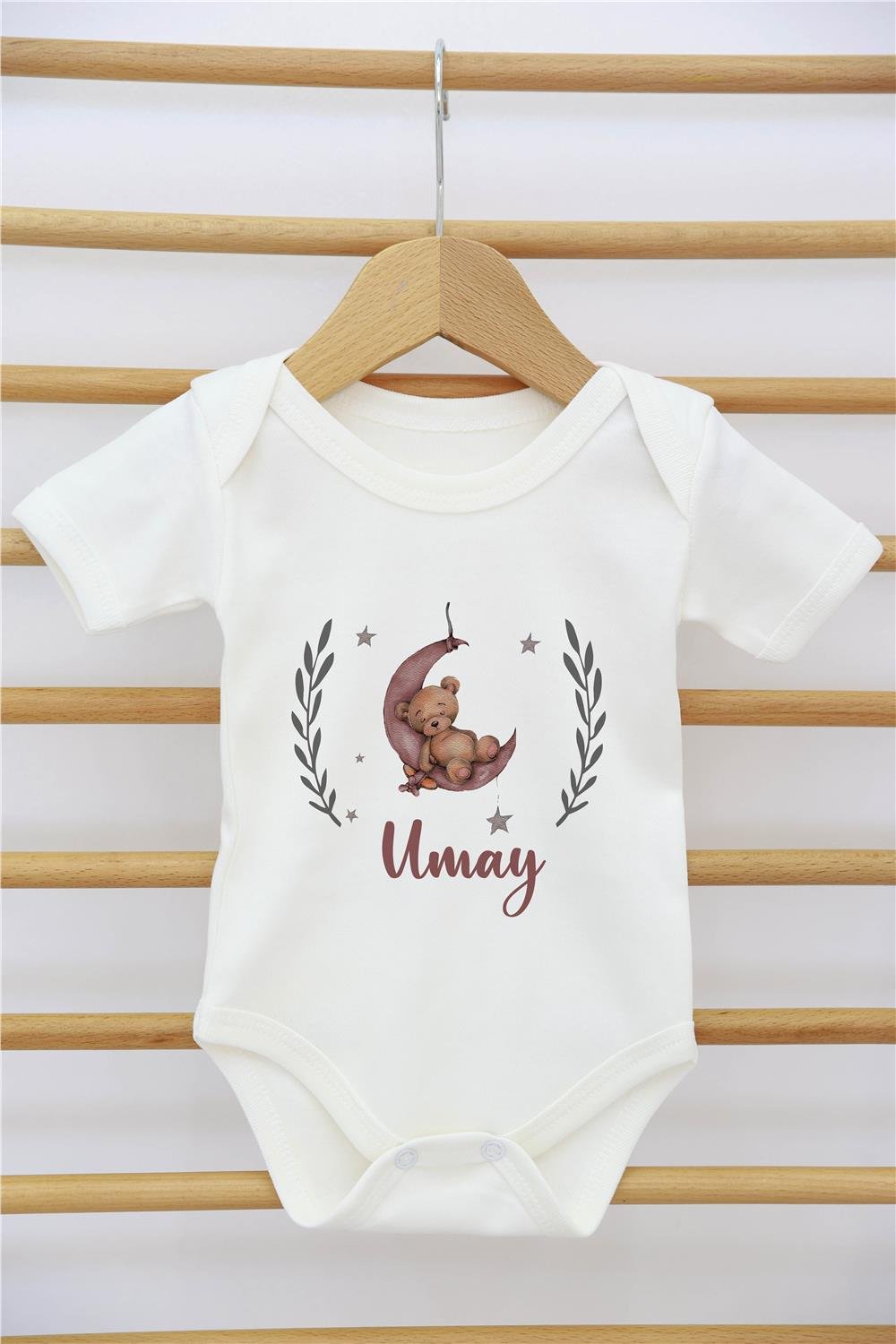 Gökkuşağı ve Güneş Desenli  11'li İsimli Organik Hastane Çıkış Seti