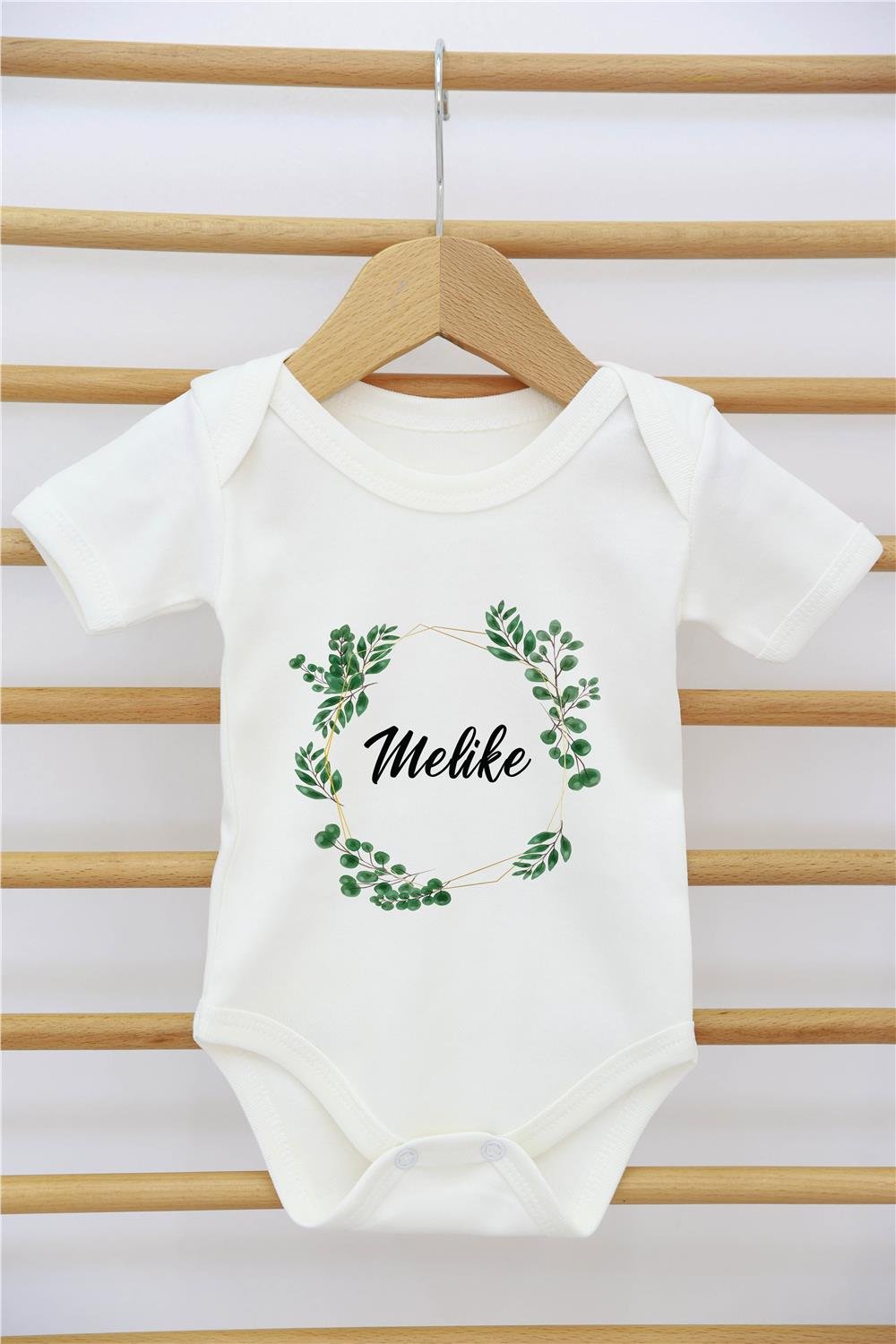 Gökkuşağı ve Taç Desenli 11'li İsimli Organik Hastane Çıkış Seti