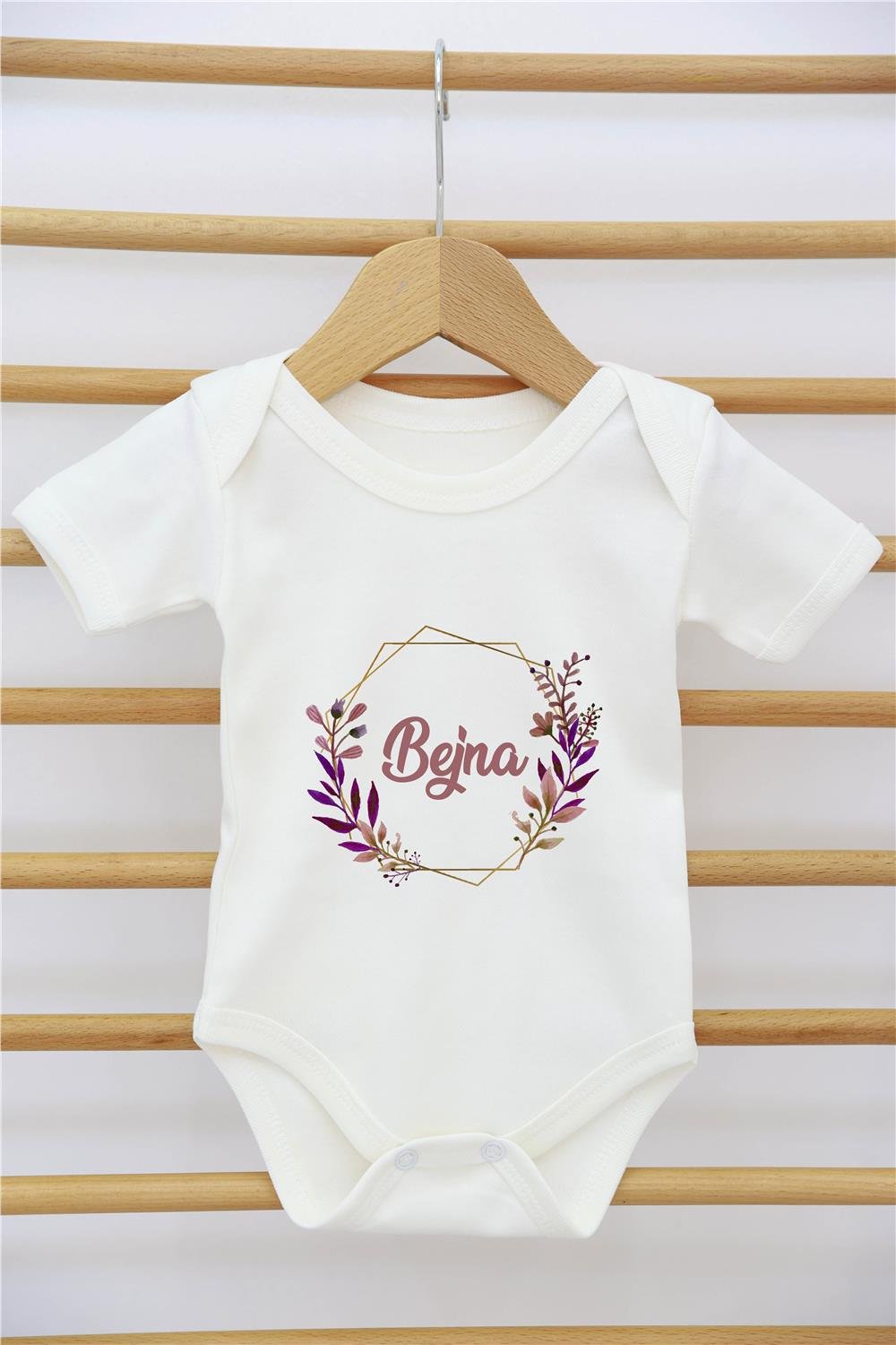 Gökkuşağı ve Yıldız Desenli 11'li İsimli Organik Hastane Çıkış Seti