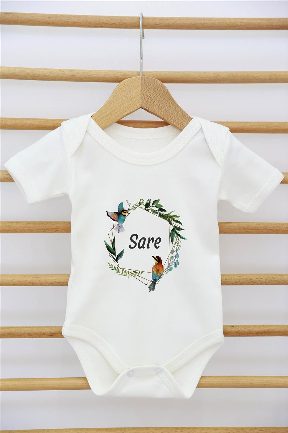 Kız Desenli 11'li İsimli Organik Hastane Çıkış Seti