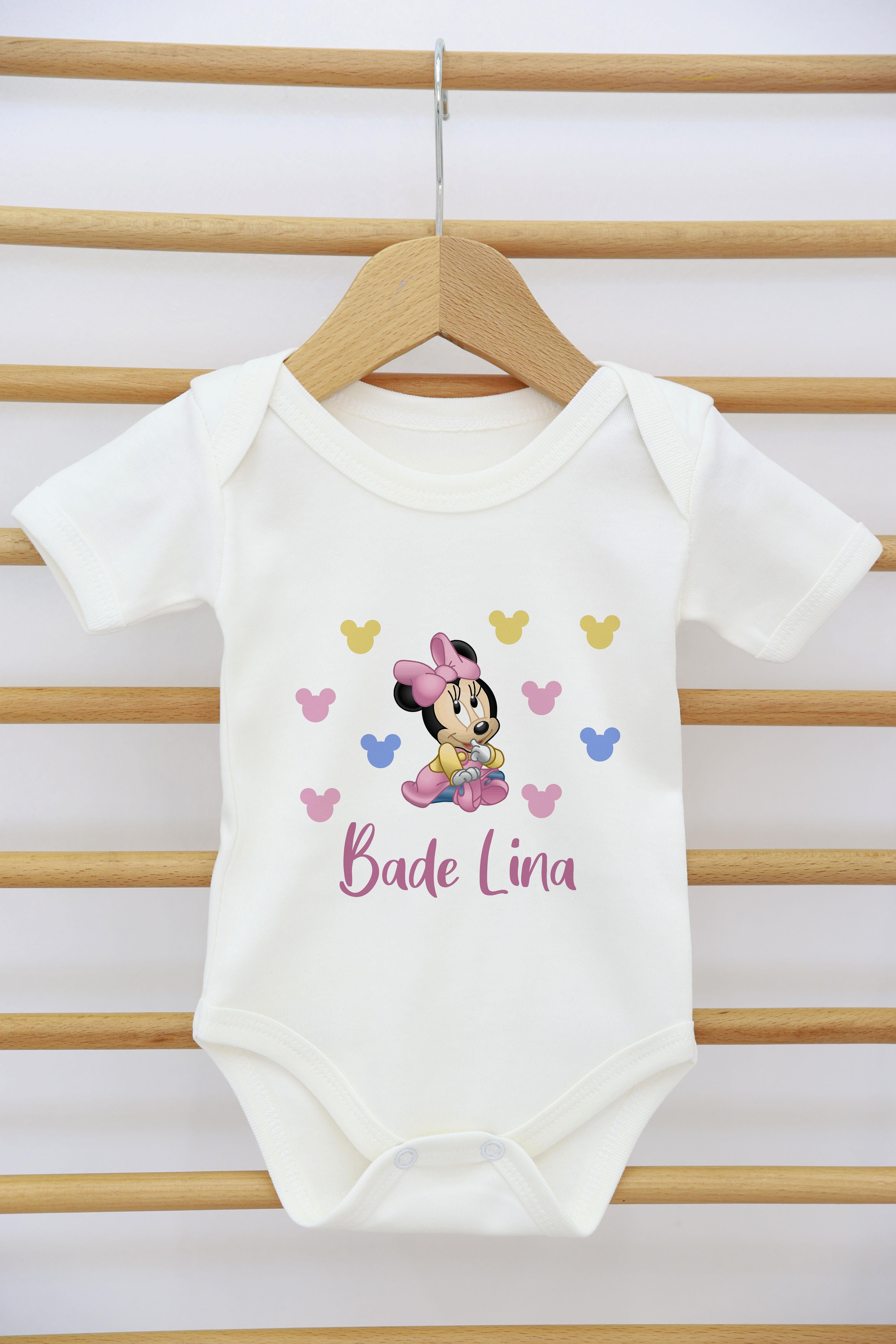 Sevimli Tavşan Desenli 11'li İsimli Organik Hastane Çıkış Seti