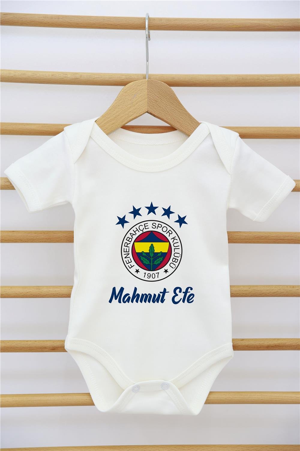 Tilki ve Çelenk Desenli 11'li İsimli Organik Hastane Çıkış Seti