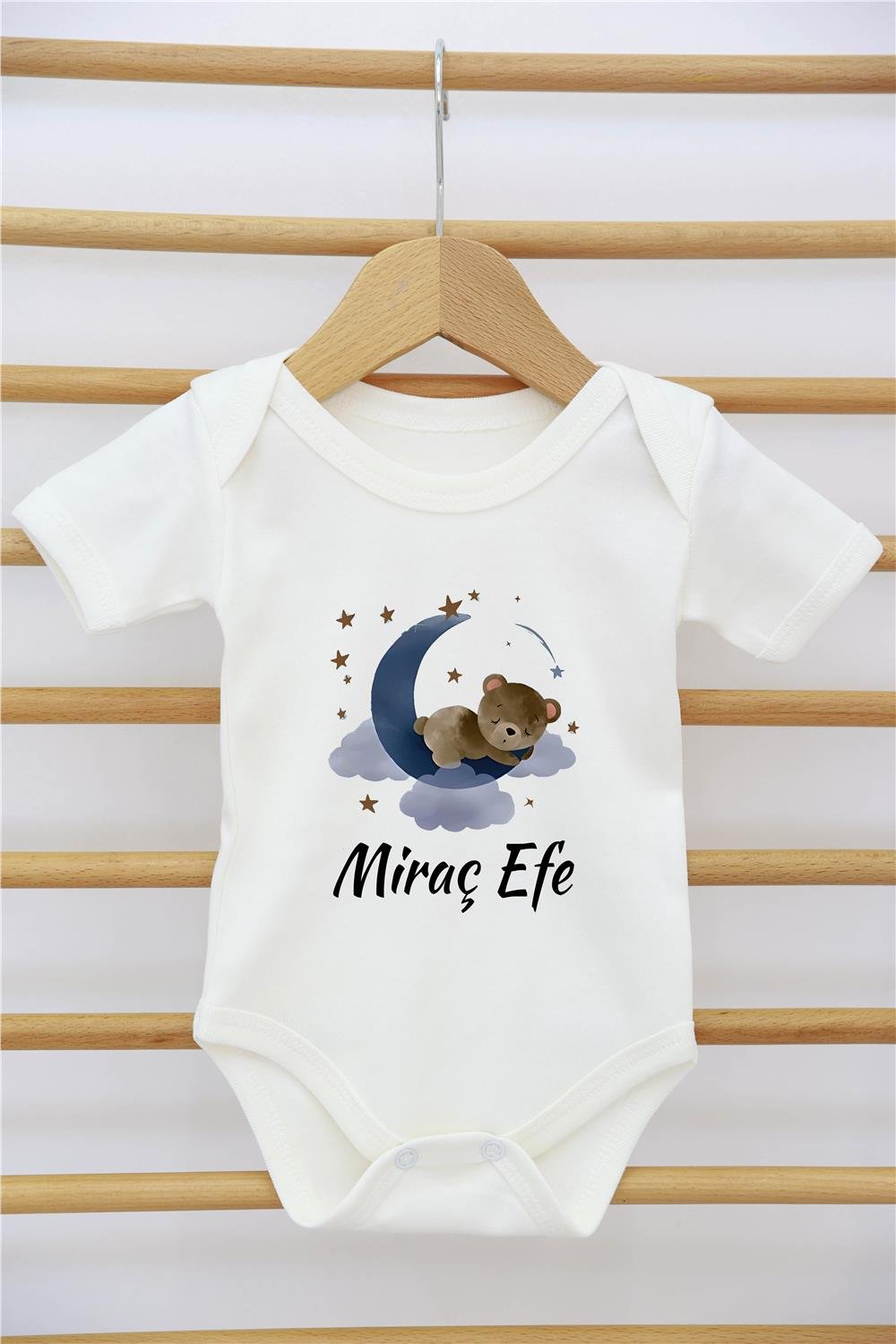 Uçak ve Aslan Desenli 11'li İsimli Organik Hastane Çıkış Seti