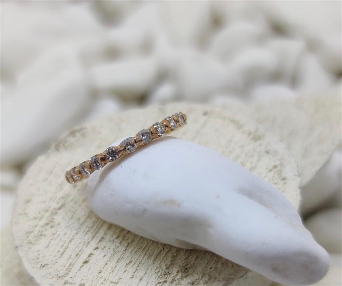  PIRLANTA SIRATAŞ YÜZÜK 0,78CT - AK989