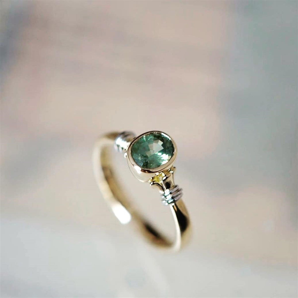 Algier Green Topaz Yüzük AK-1312