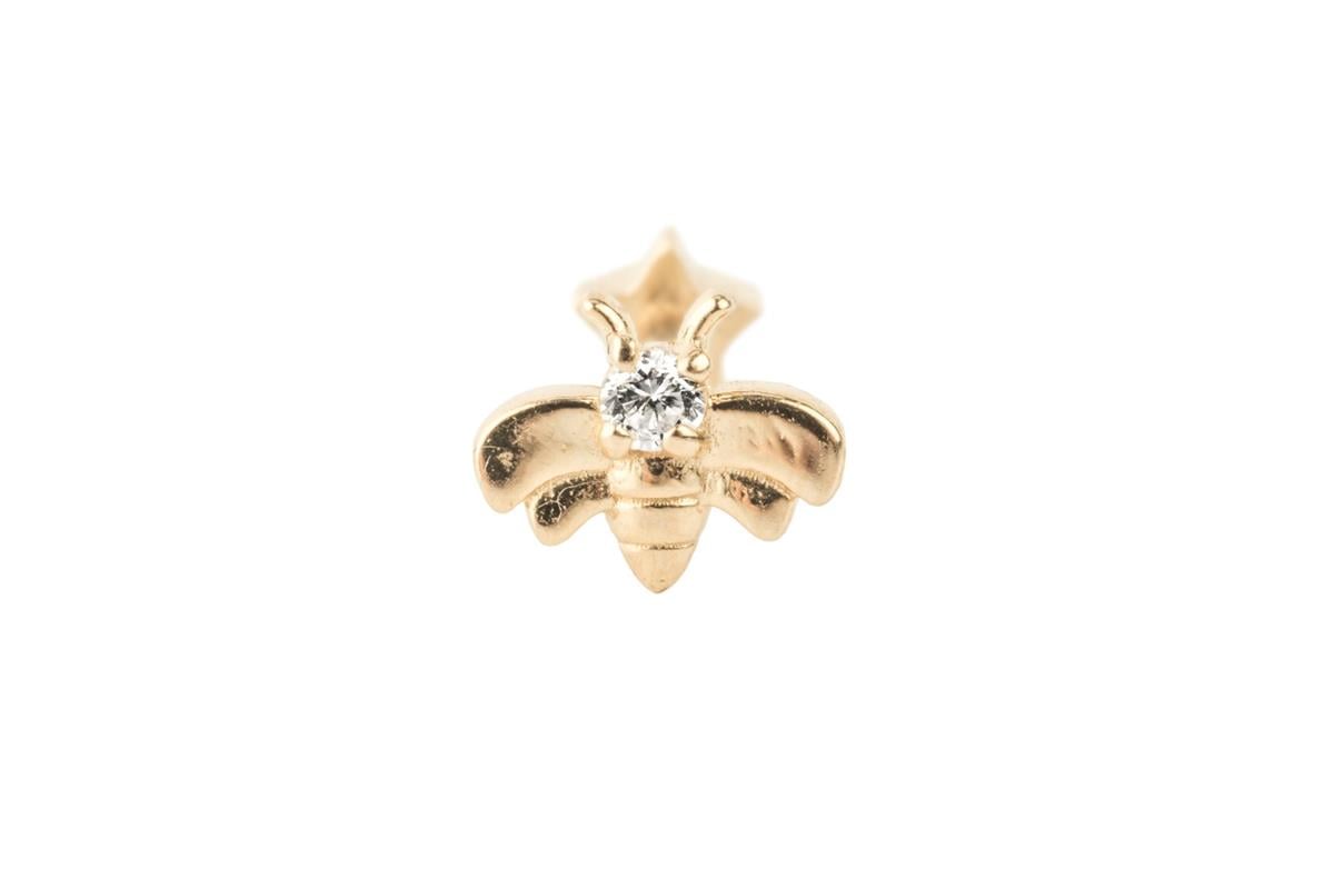 arı motifli tragus küpe -ak1574