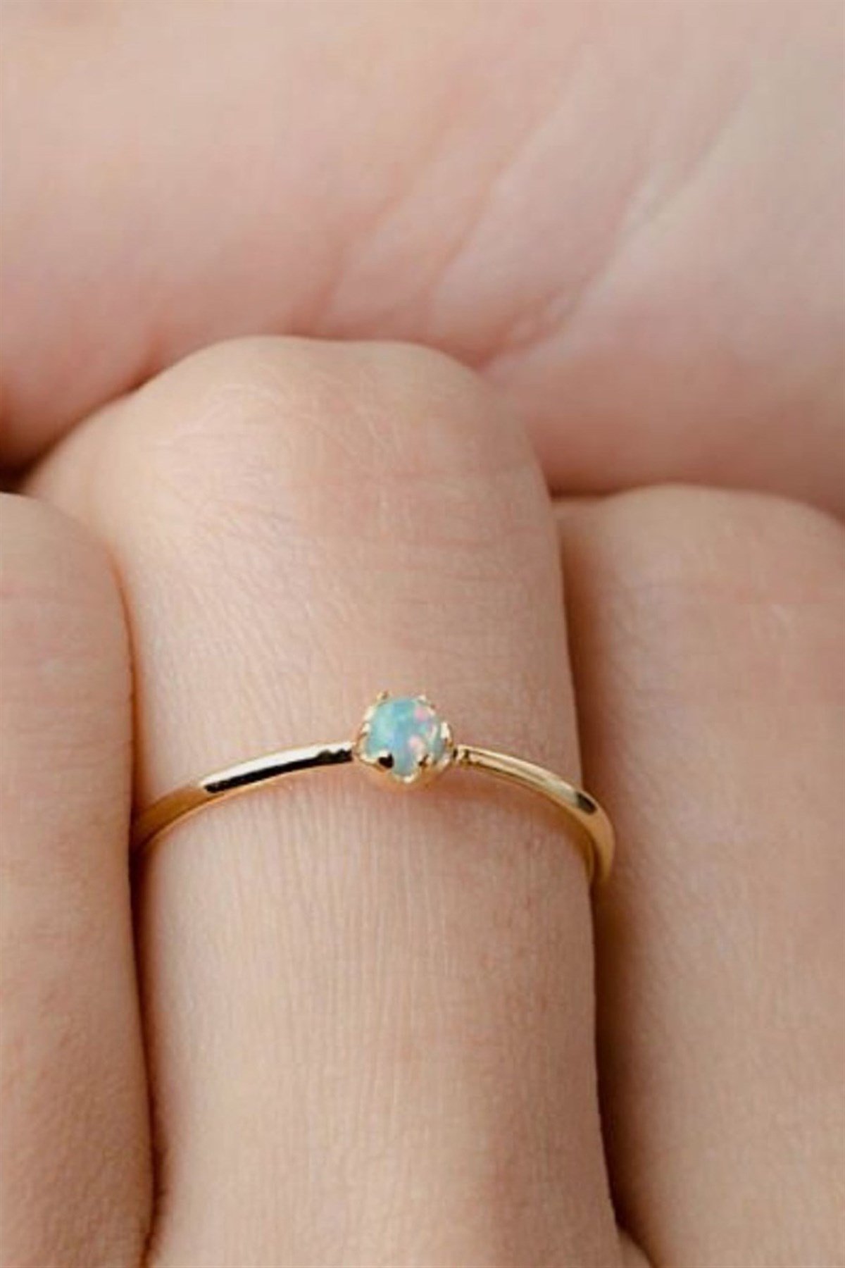BAKÜ OPAL TEKTAŞ YÜZÜK - AK594