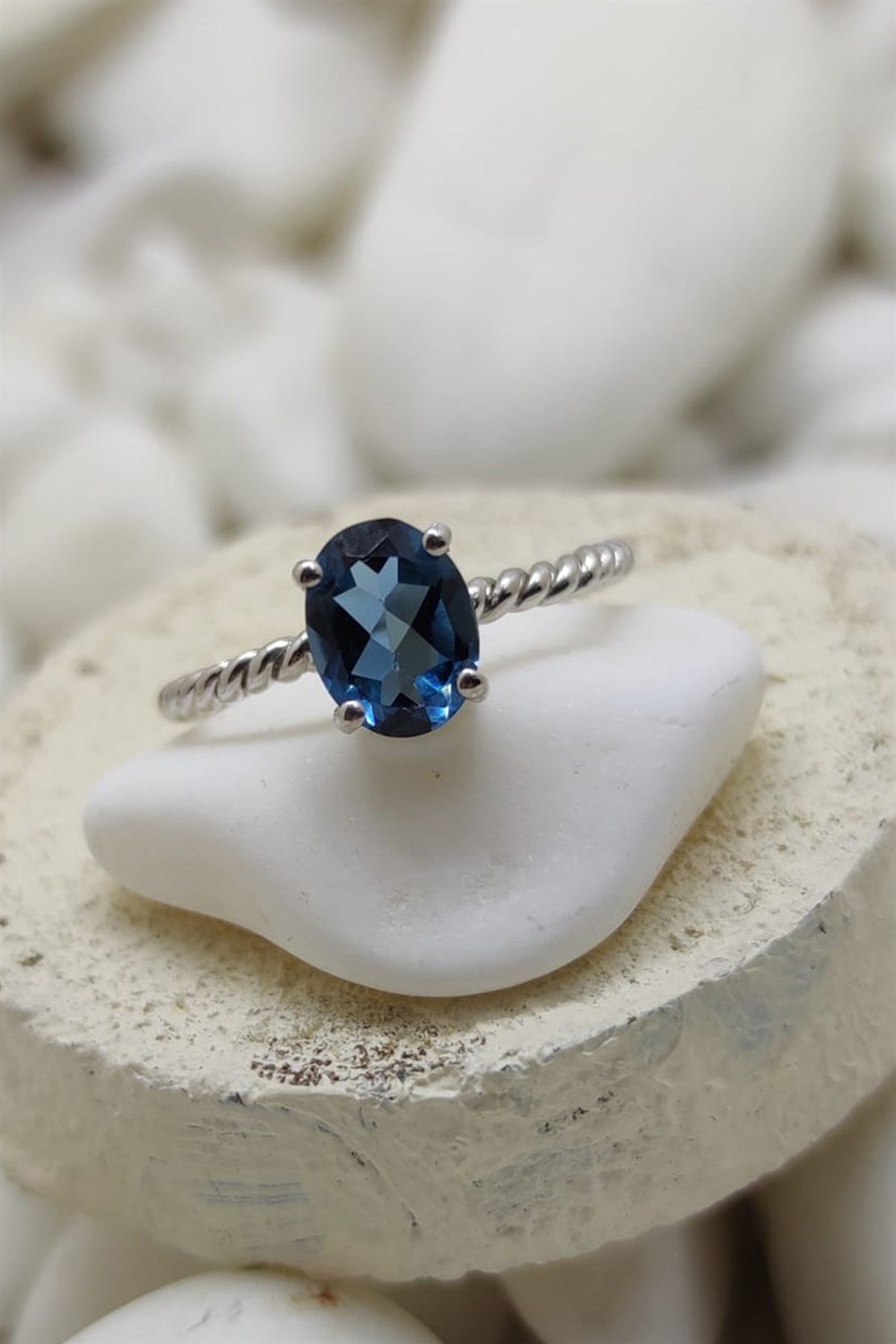 DEEP BLUE EVLİLİK TEKLİF YÜZÜĞÜ AK1021 