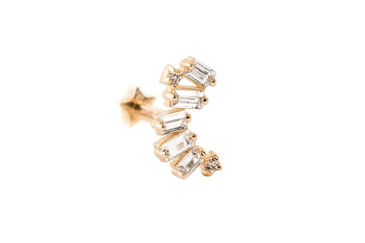 DİKEN MOTİFLİ TRAGUS KÜPE -ak15784