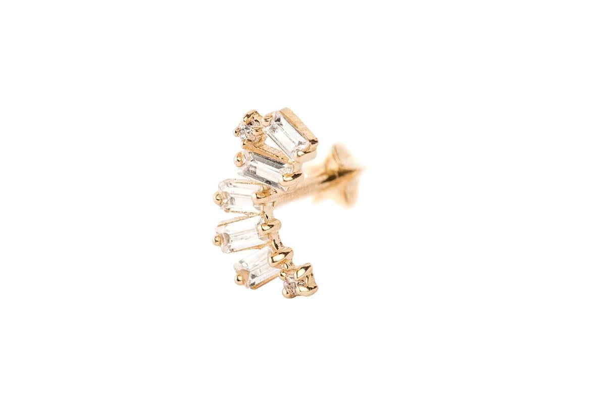 DİKEN MOTİFLİ TRAGUS KÜPE -ak15784