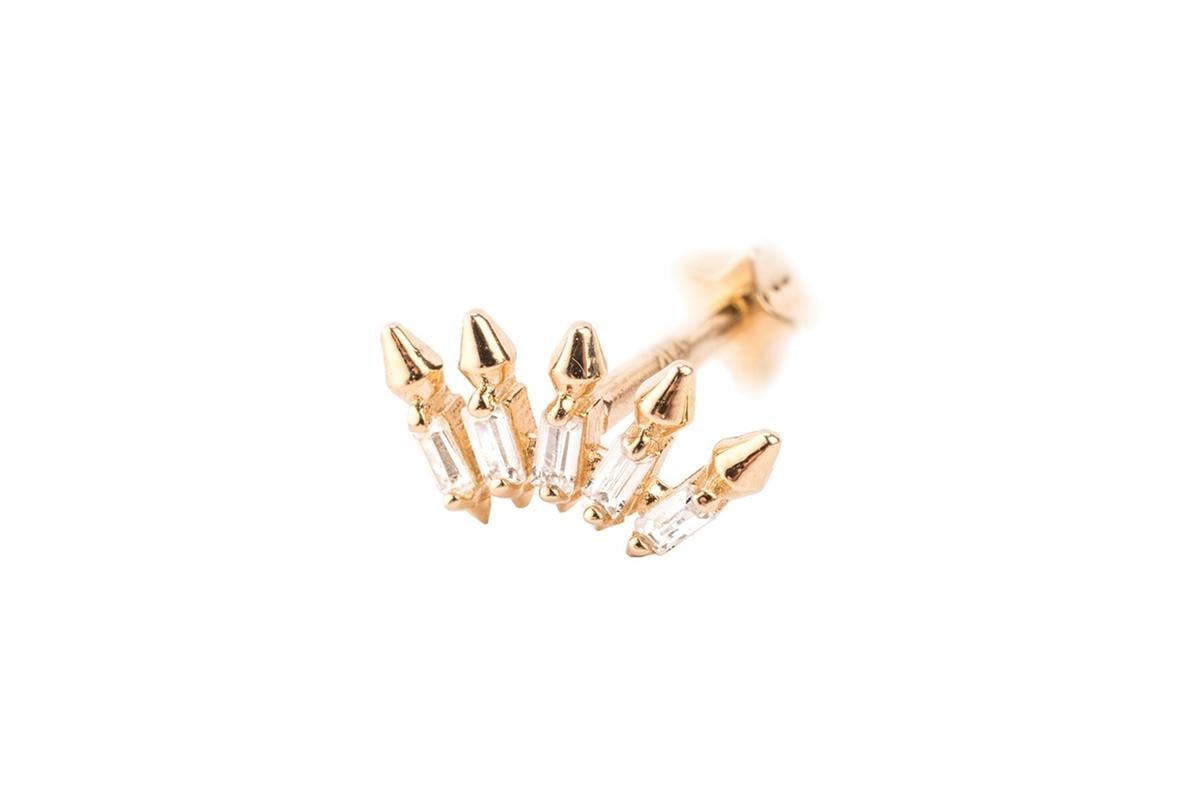DİKEN MOTİFLİ TRAGUS KÜPE -ak15784