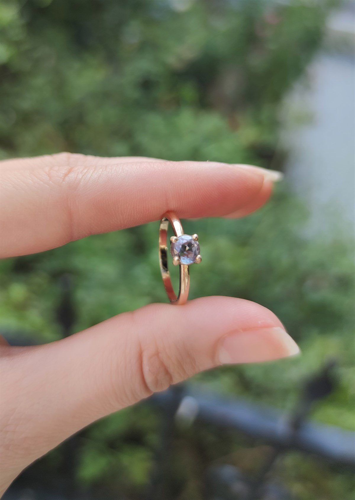 GREEN TOPAZ TEKTAŞ YÜZÜK AK-1303
