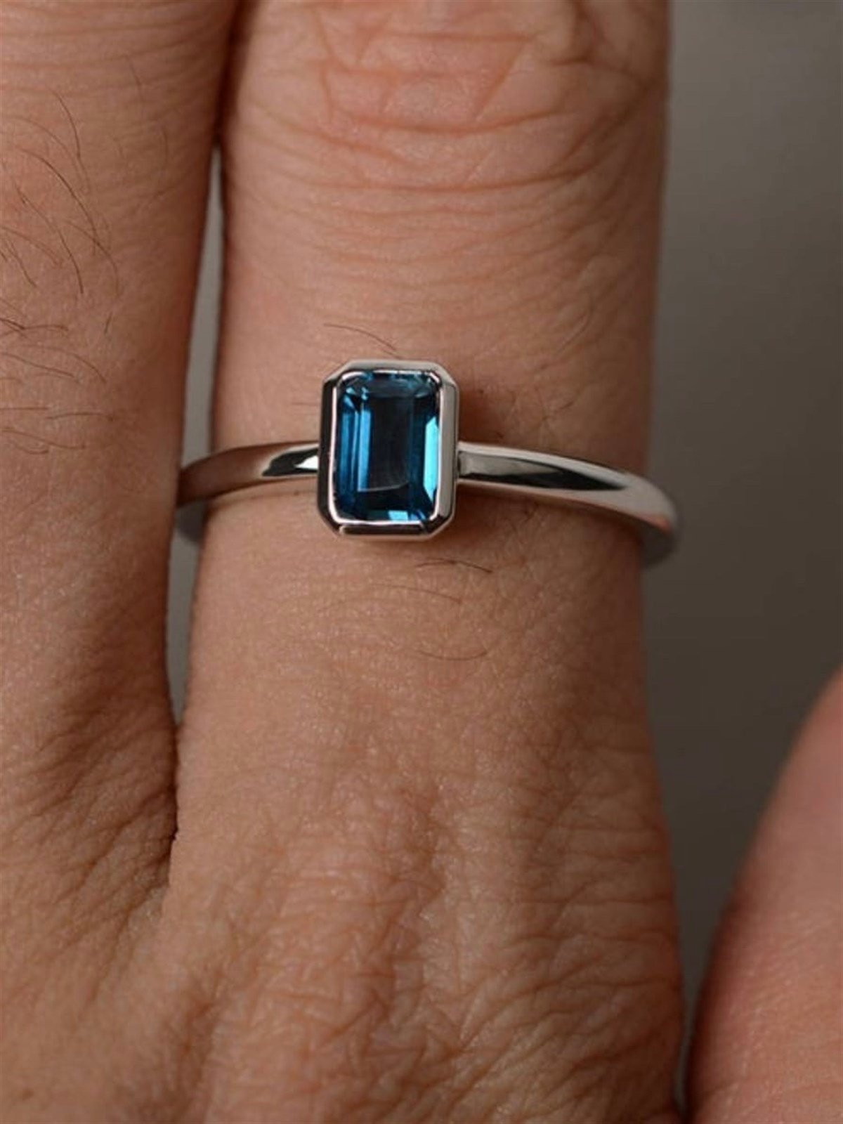 Luiziyanna London Bulue Topaz Yüzük AK1514