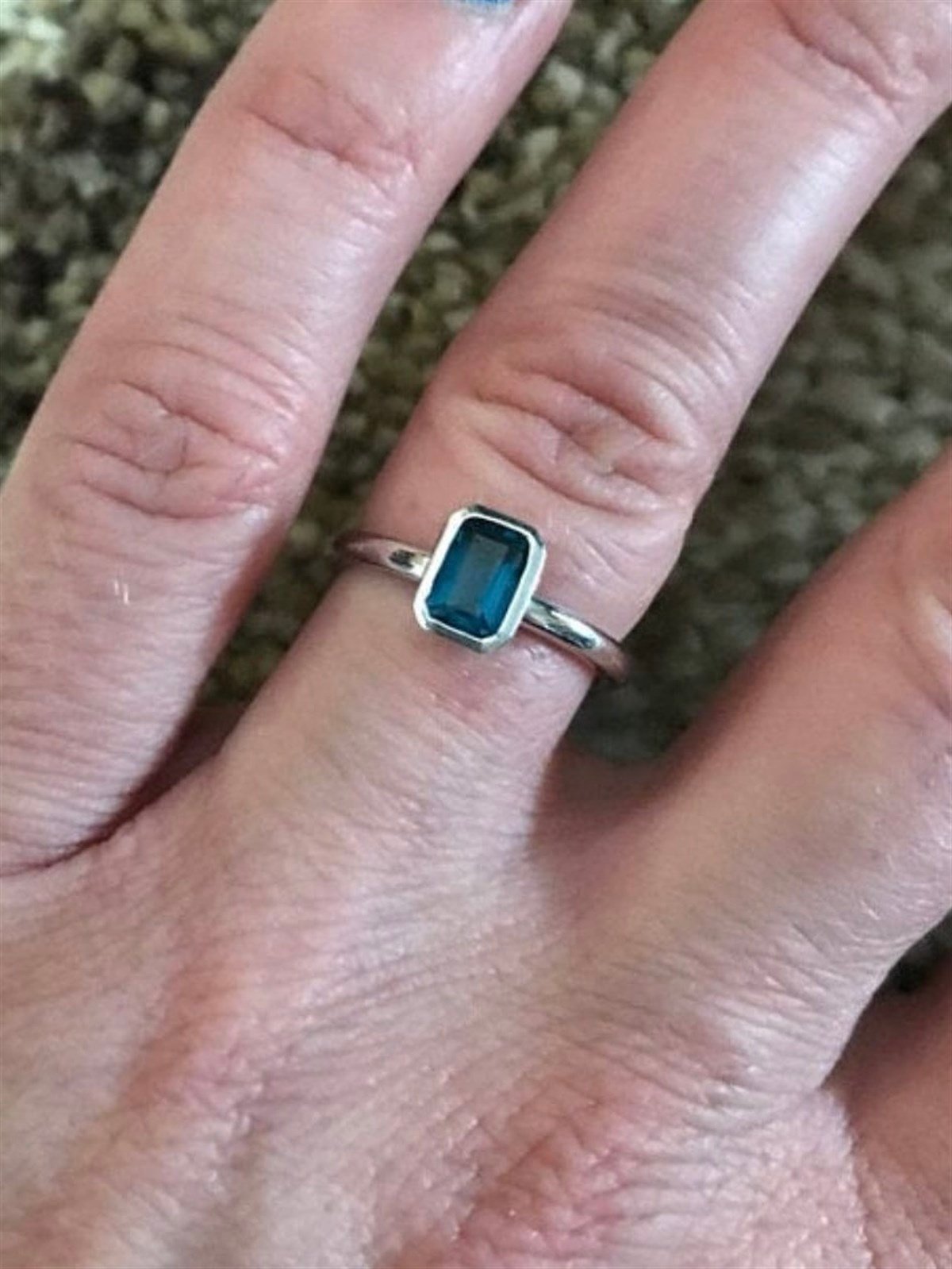 Luiziyanna London Bulue Topaz Yüzük AK1514