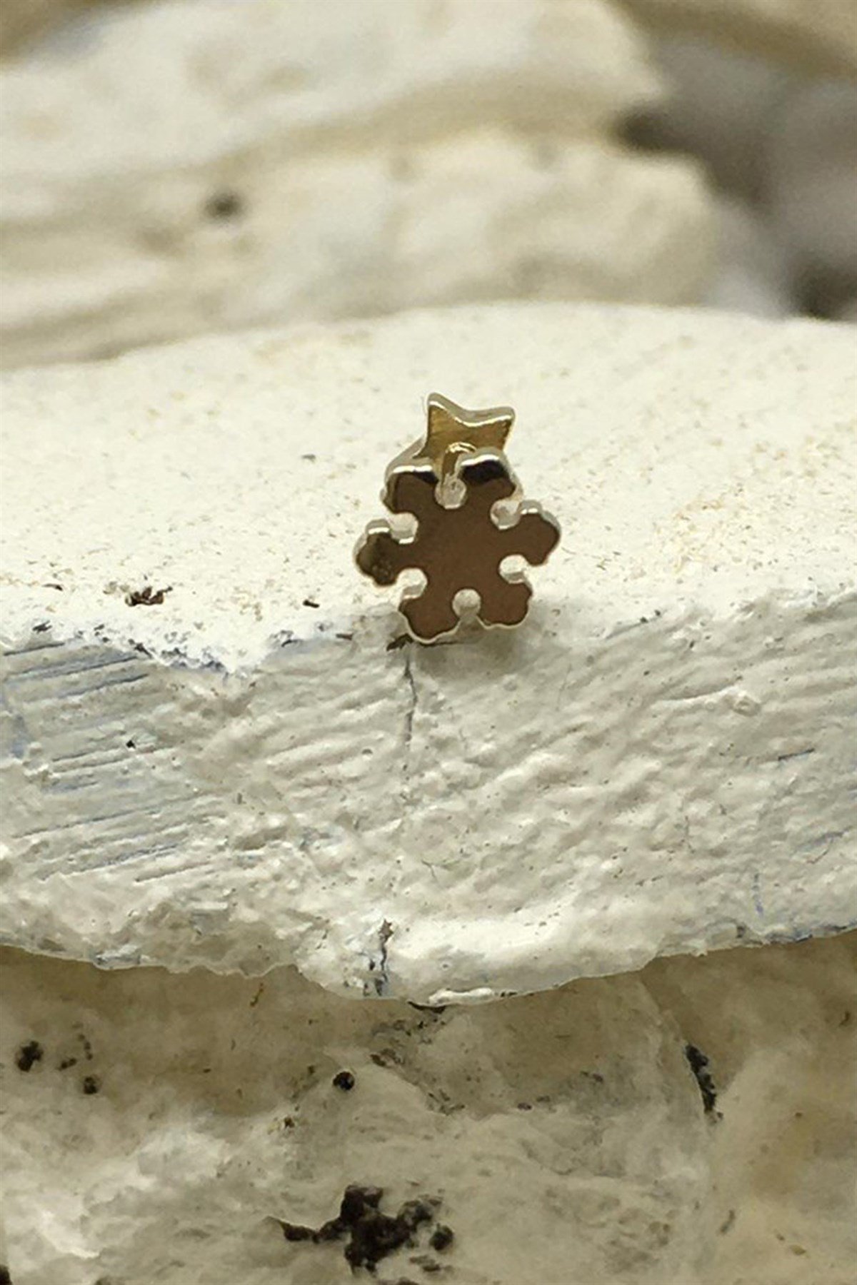 TRAGUS KAR TANESİ  MOTİFLİ KÜPE - AK1087