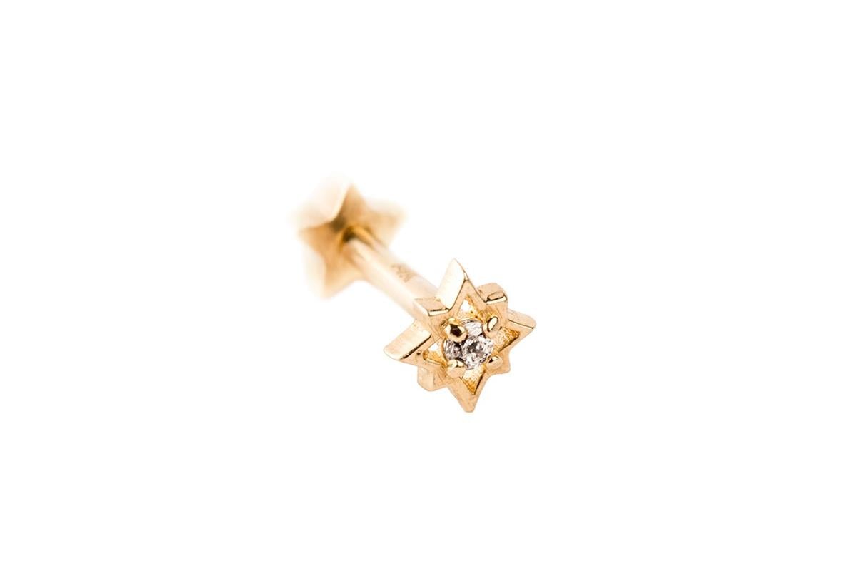 YILDIZ MOTİFLİ TRAGUS KÜPE -ak15788