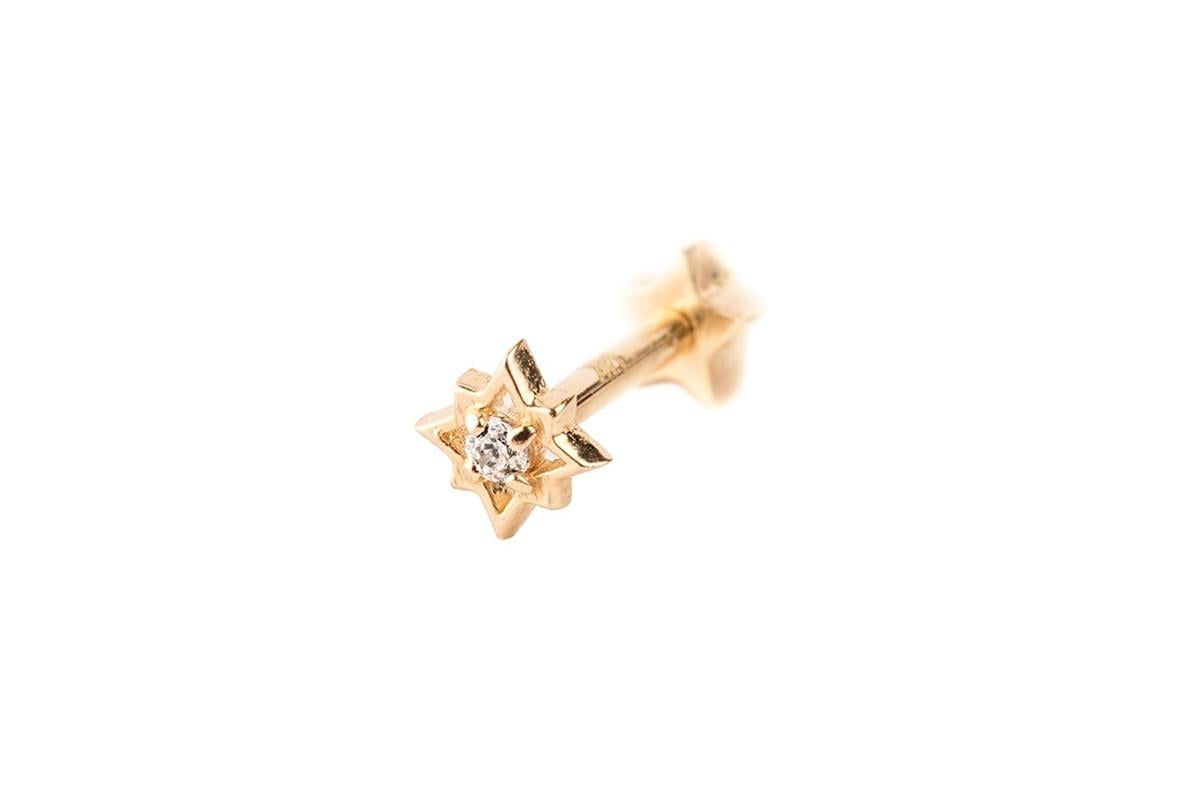 YILDIZ MOTİFLİ TRAGUS KÜPE -ak15788