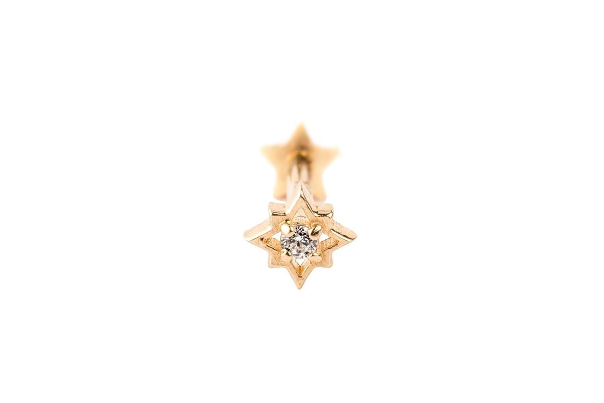 YILDIZ MOTİFLİ TRAGUS KÜPE -ak15788