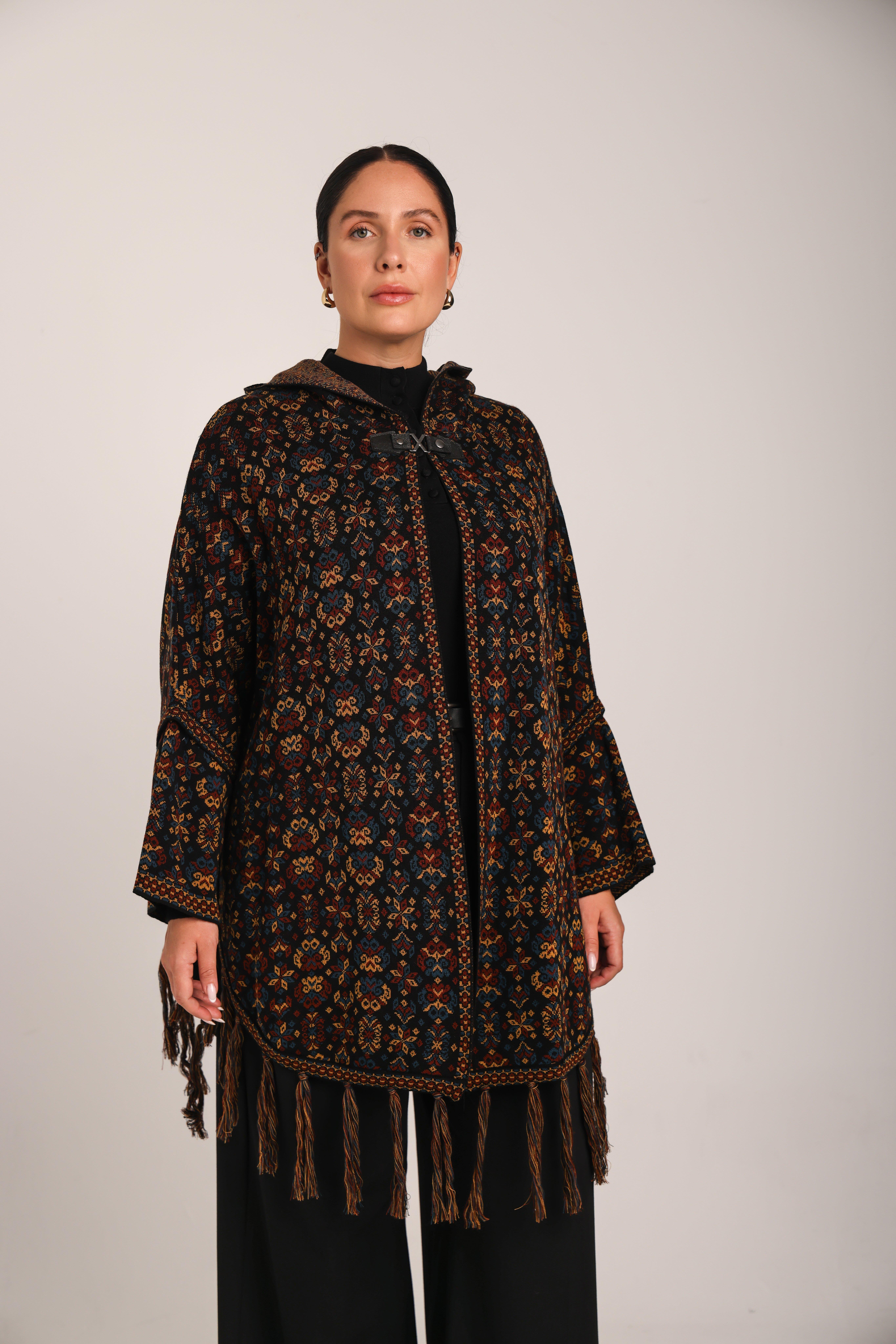Çiçek Desenli Kilim PançoPANÇO