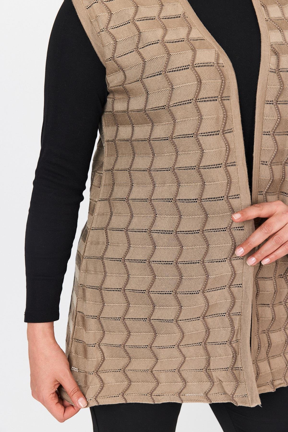 Women's Sandy Openwork Knitted VestVest