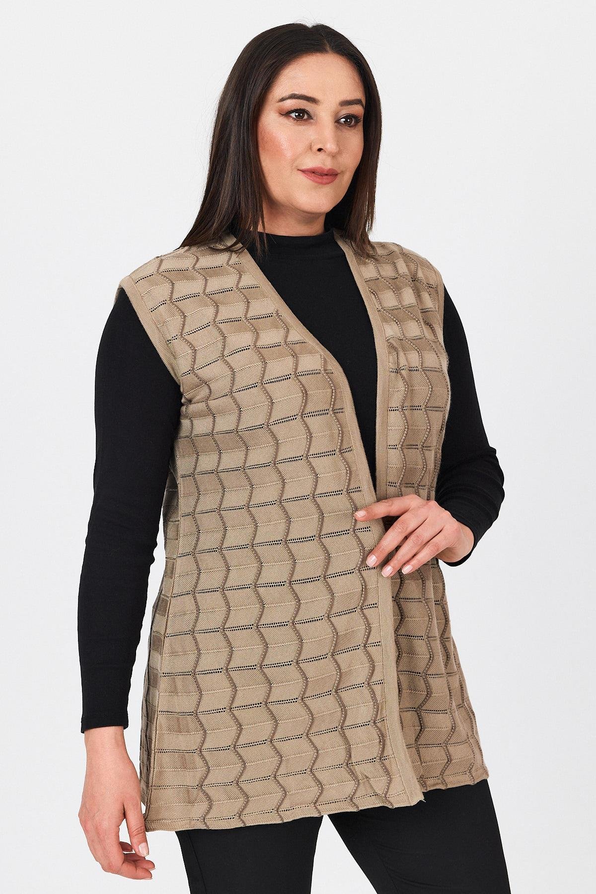 Women's Sandy Openwork Knitted VestVest