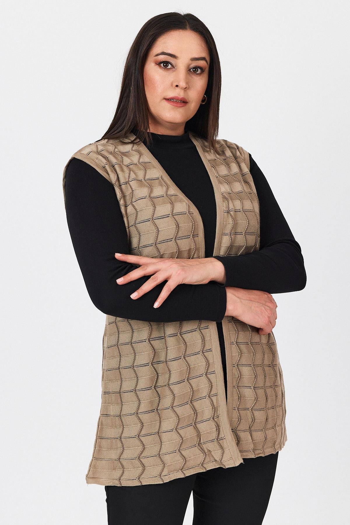 Women's Sandy Openwork Knitted VestVest