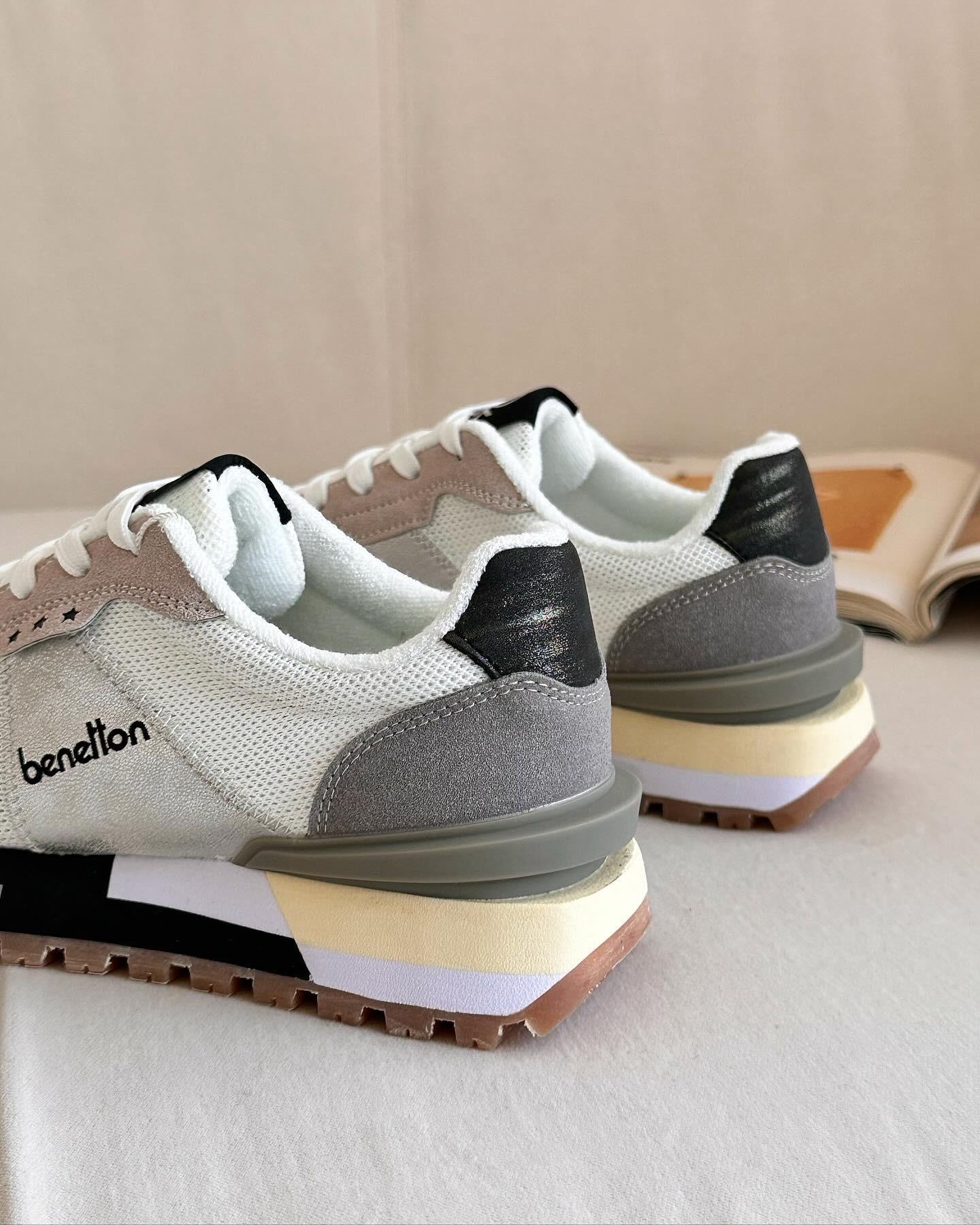 UNITED COLORS OF BENETTONSNEAKERBNT-10009 Benetton Kadın Sneaker - Beyaz & Gri