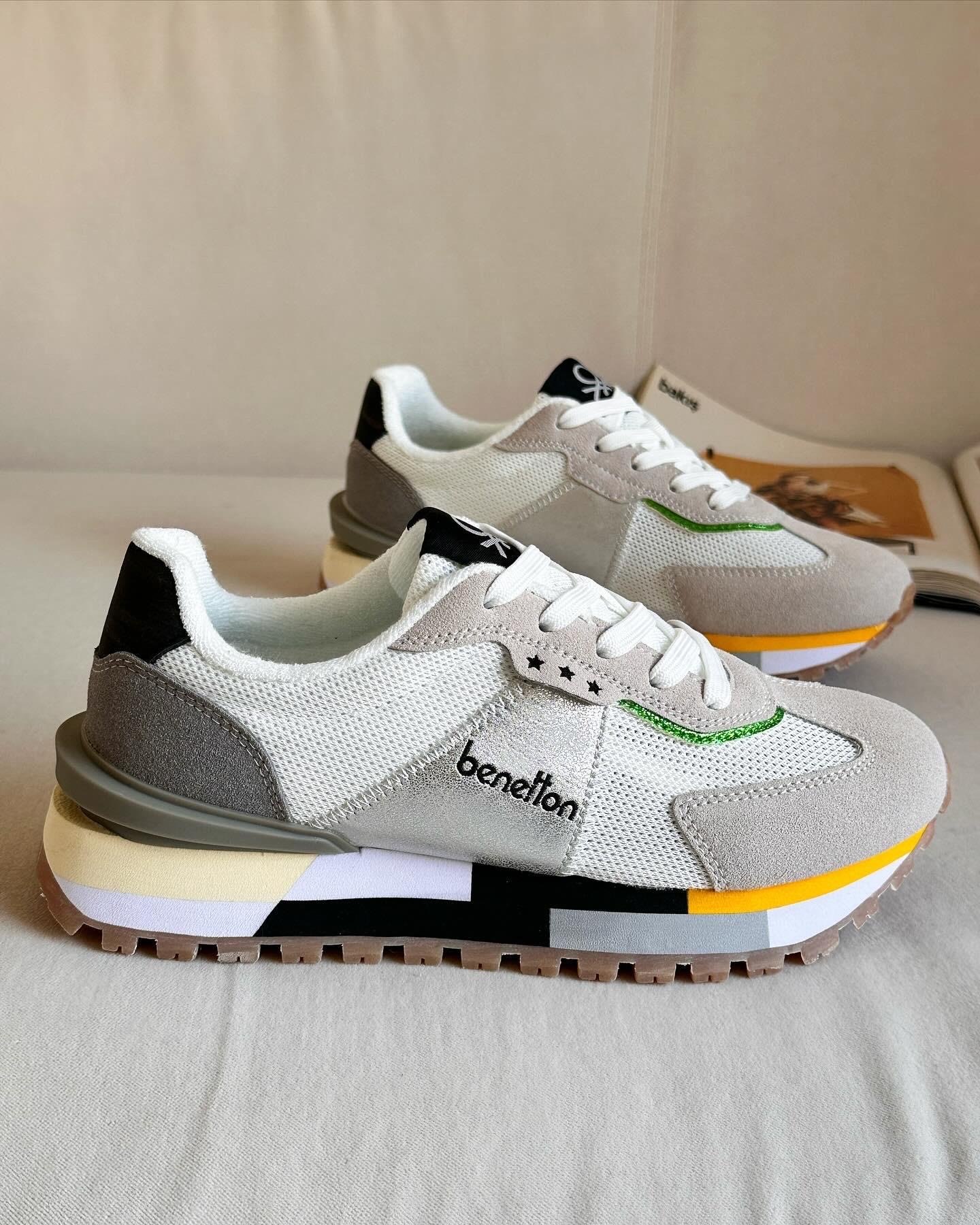 UNITED COLORS OF BENETTONSNEAKERBNT-10009 Benetton Kadın Sneaker - Beyaz & Gri
