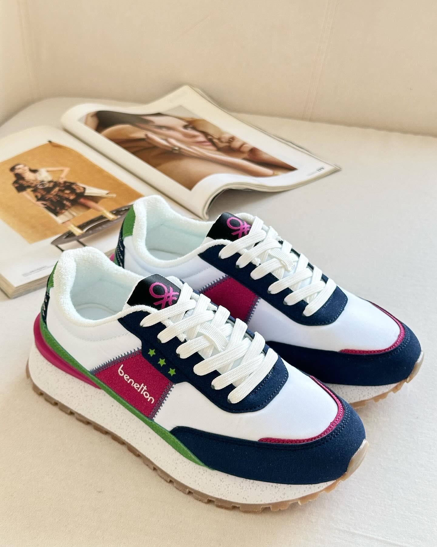 UNITED COLORS OF BENETTONSNEAKERBNT-10070 BEnetton Kadın Sneaker - Lacivert & Fuşya