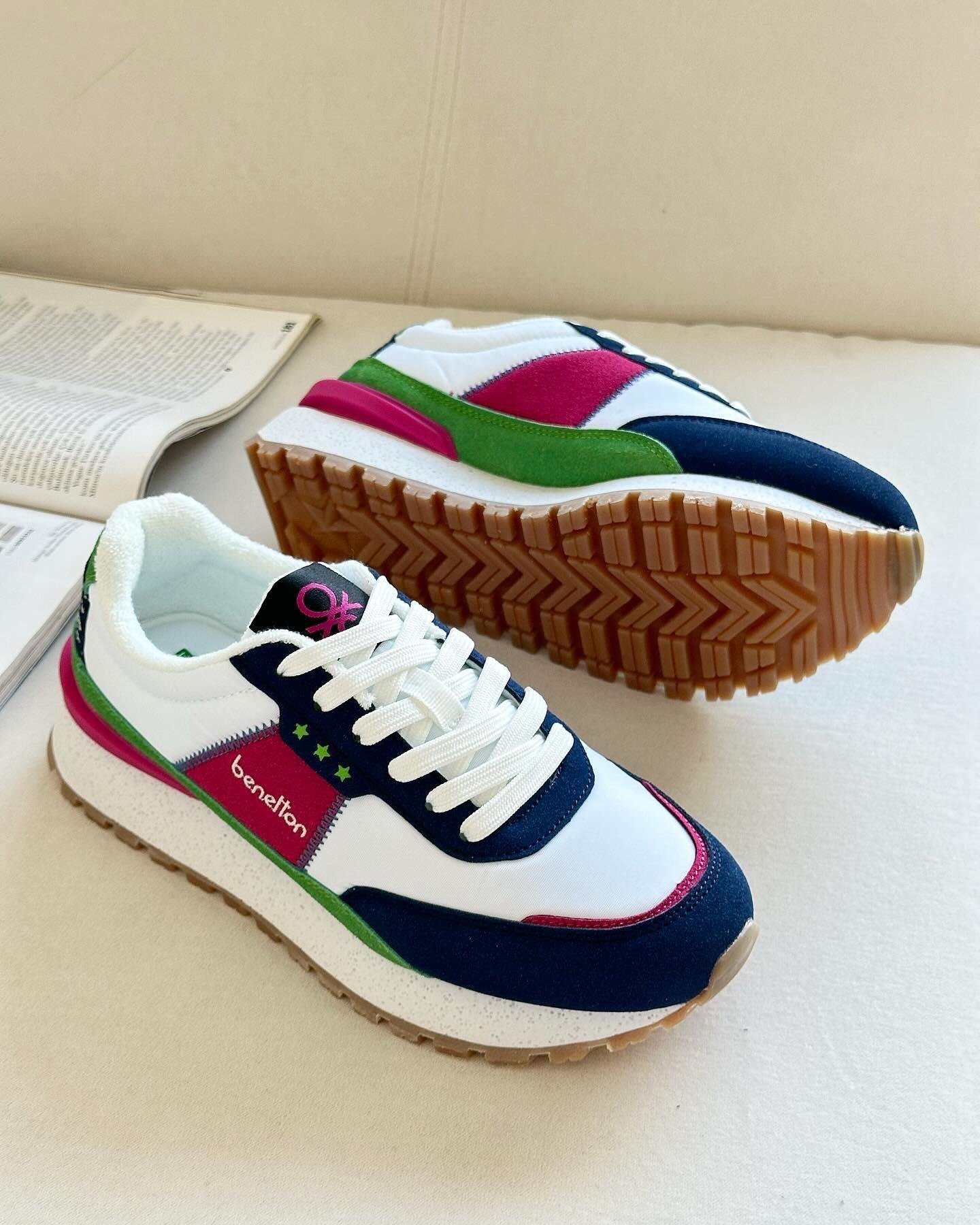 UNITED COLORS OF BENETTONSNEAKERBNT-10070 BEnetton Kadın Sneaker - Lacivert & Fuşya